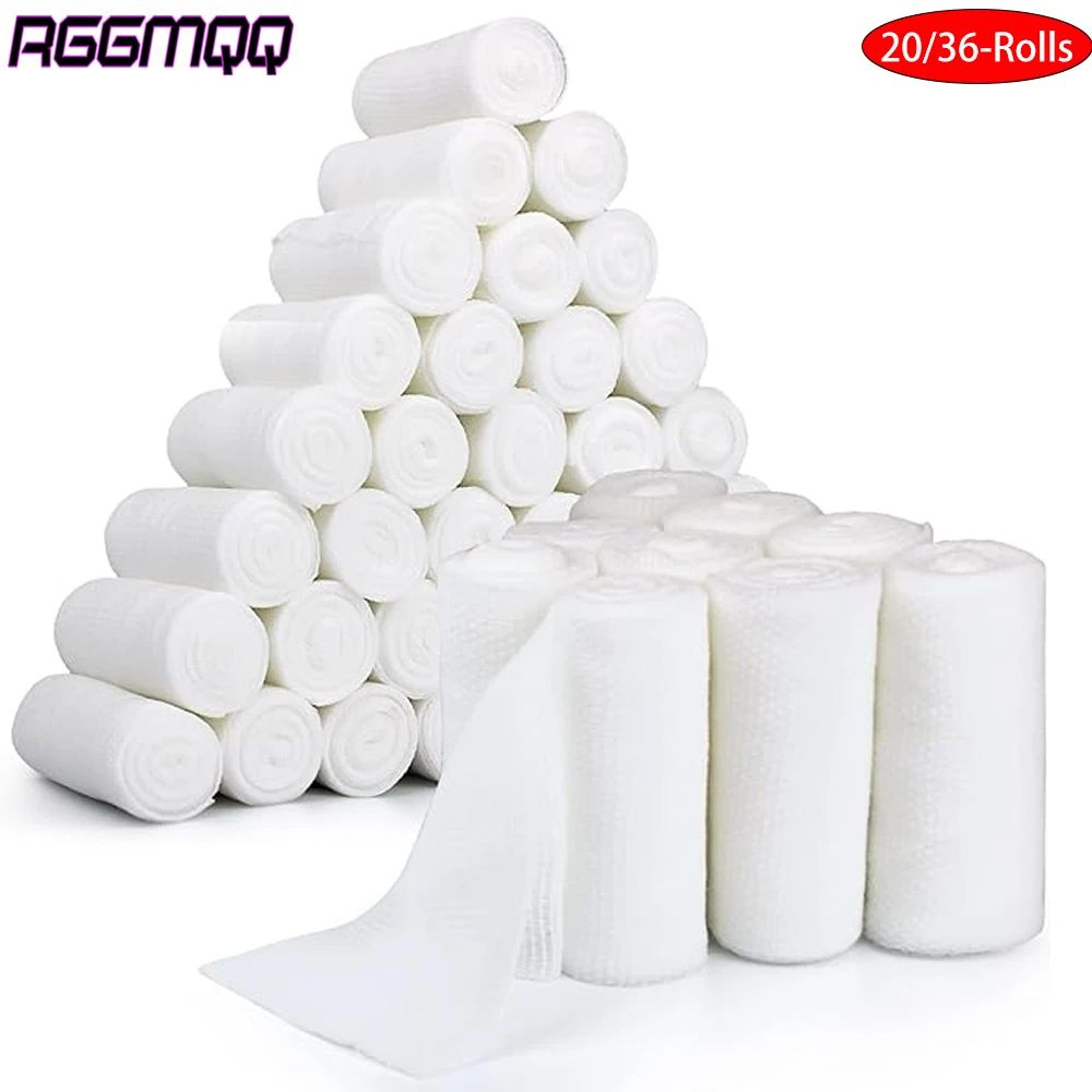 10 rolls gauze bandage with medical tape first aid wound care set