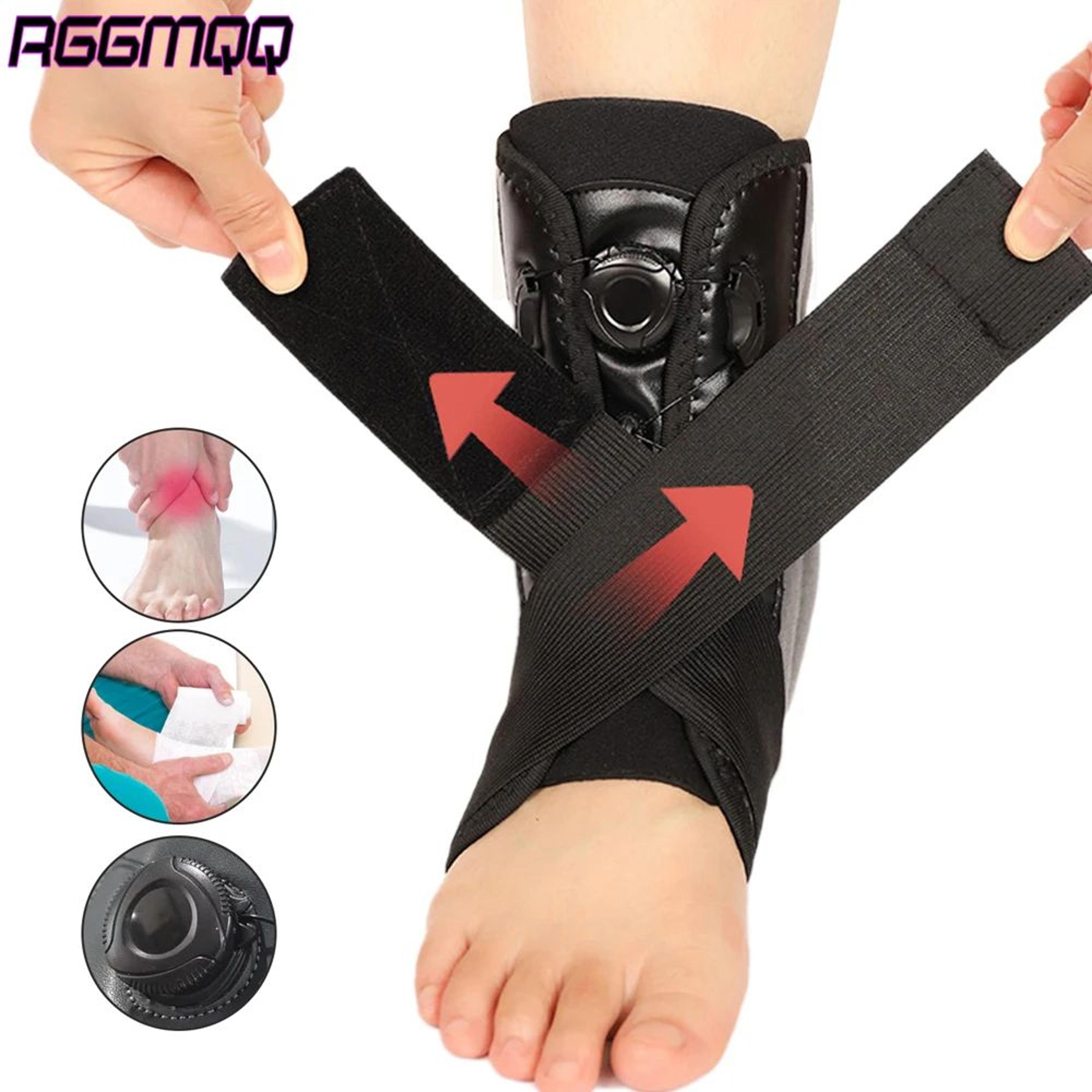 heavy duty lace up ankle brace with aluminum support plates