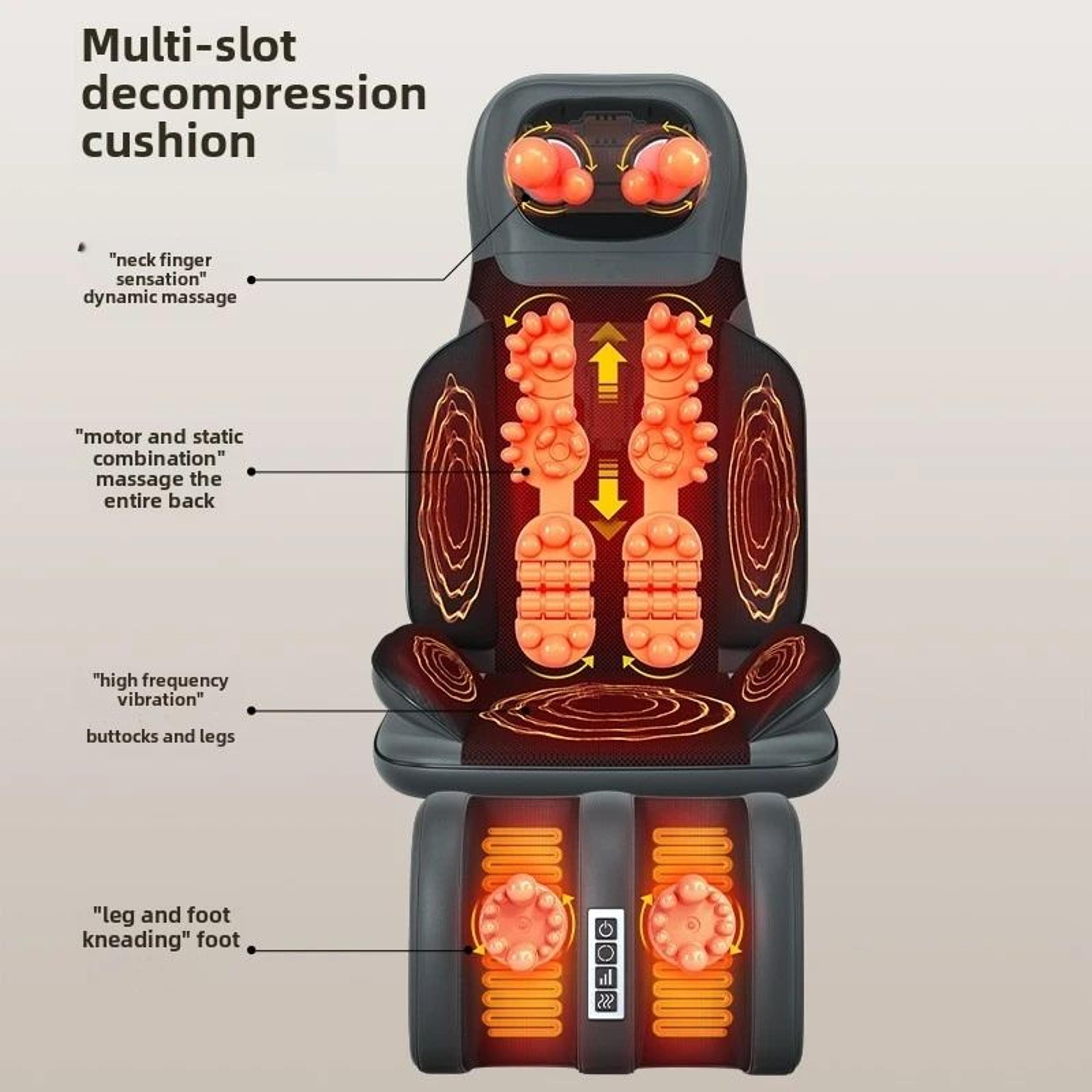 5 in 1 folding massage chair with heat and shiatsu