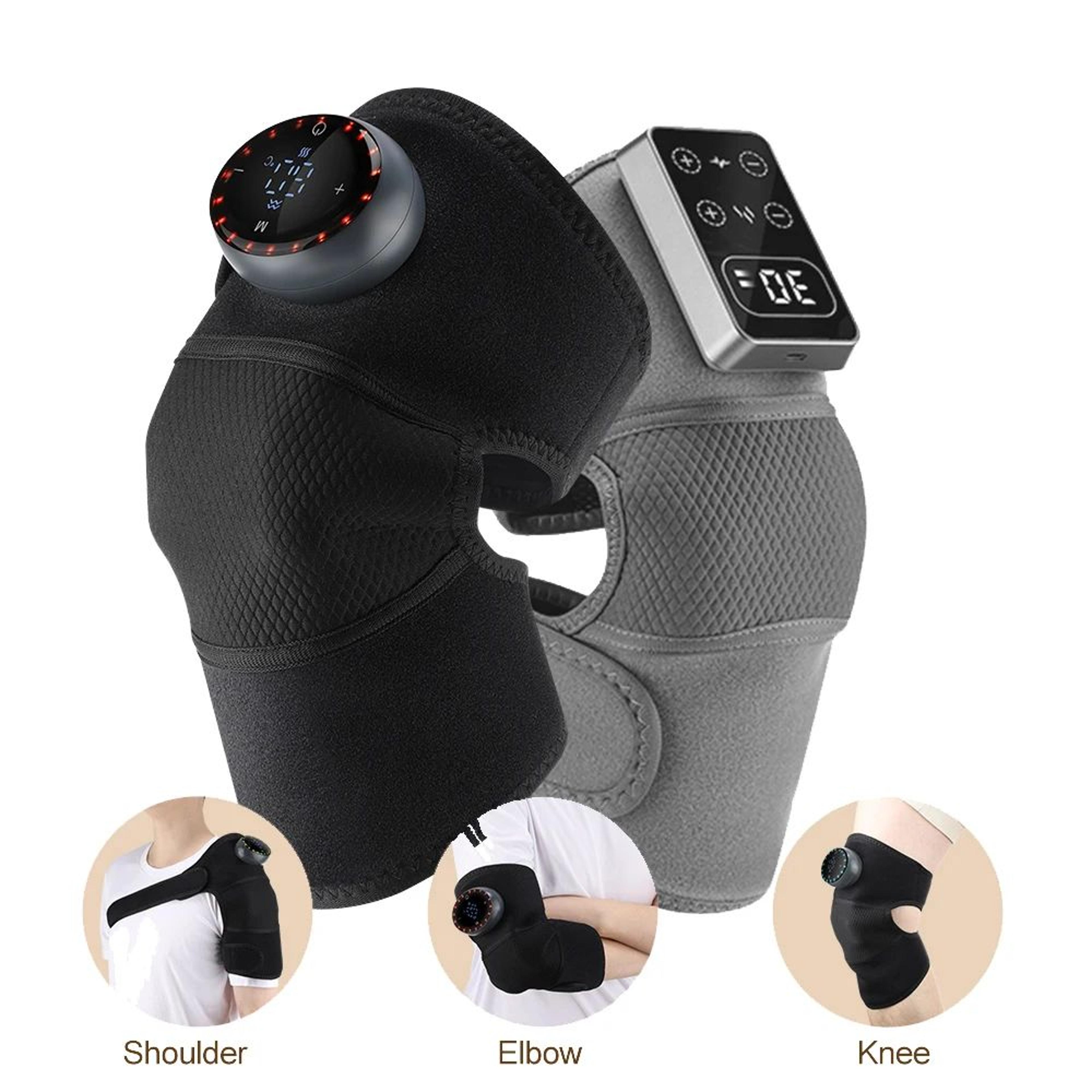 heated vibrating knee pad with usb rechargeable design