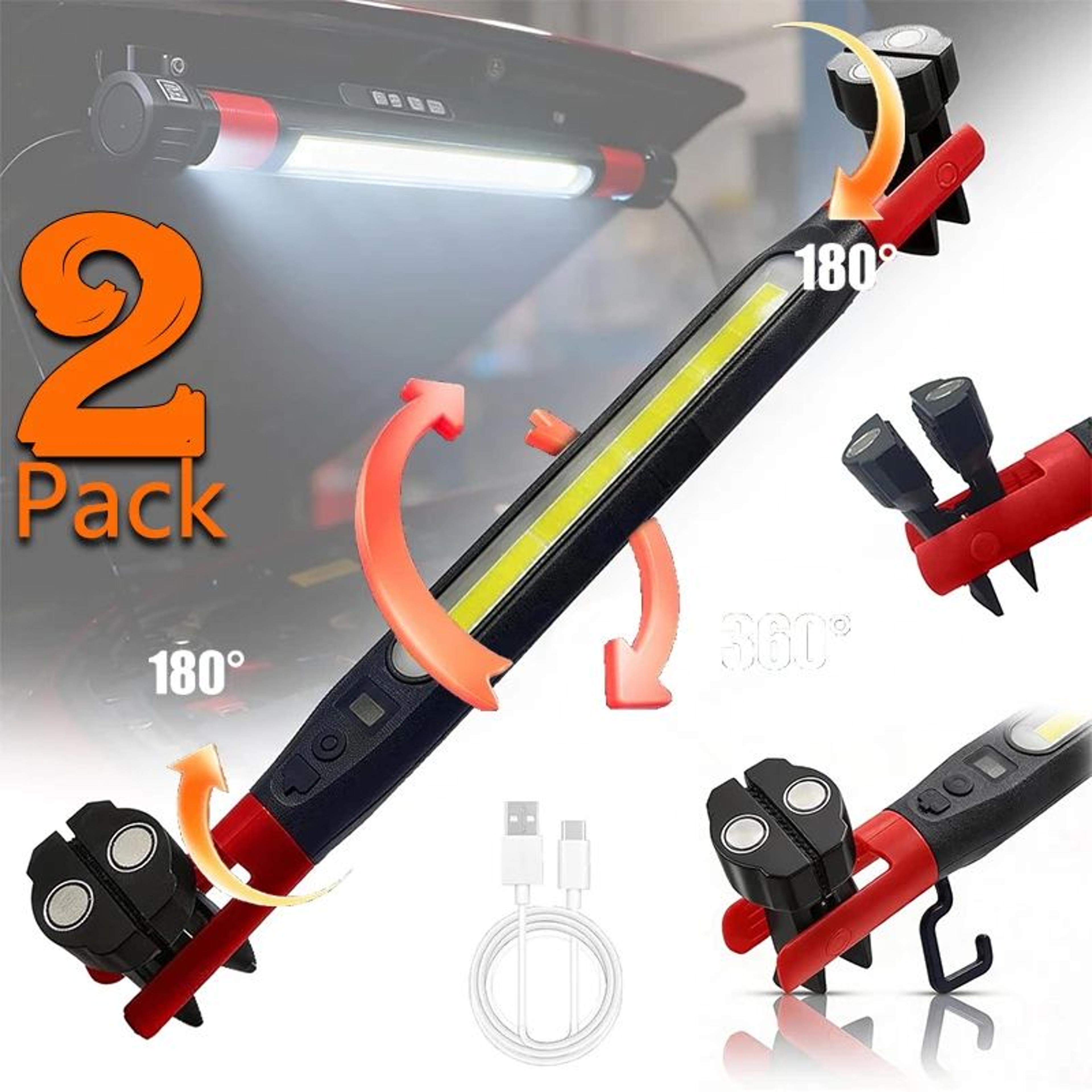 magnetic rechargeable led work light with hook portable inspection lamp