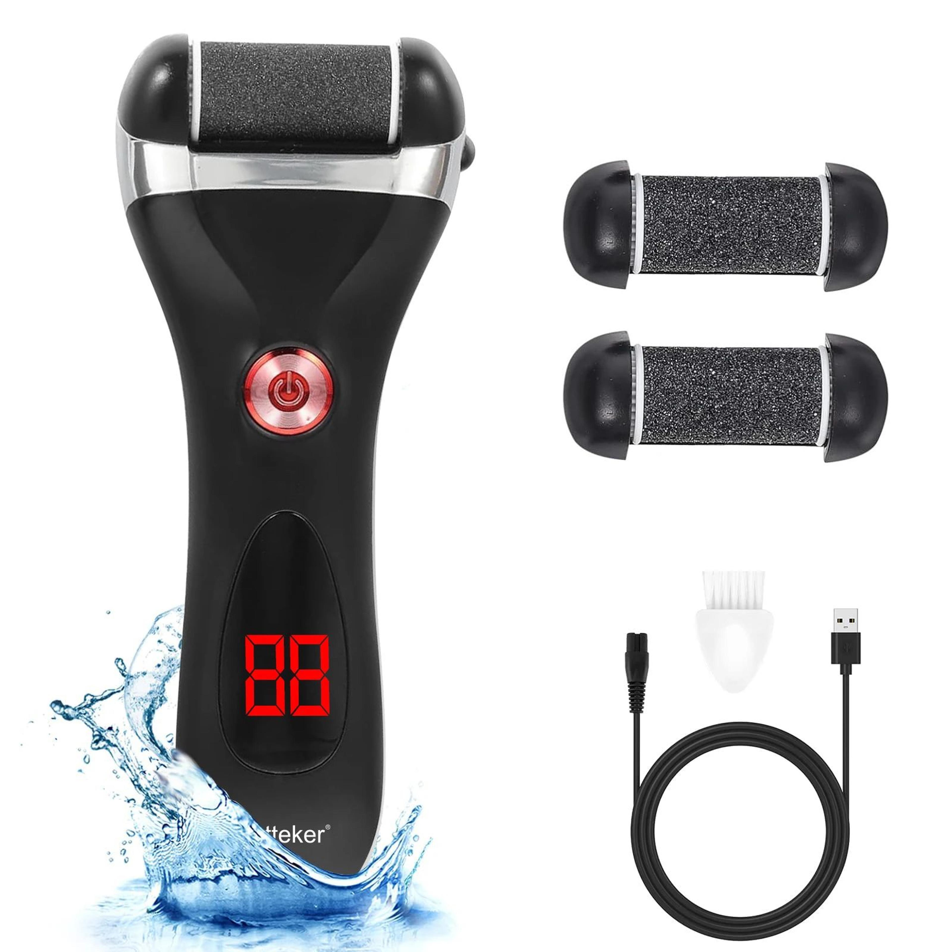 hatteker rechargeable electric foot file callus remover kit