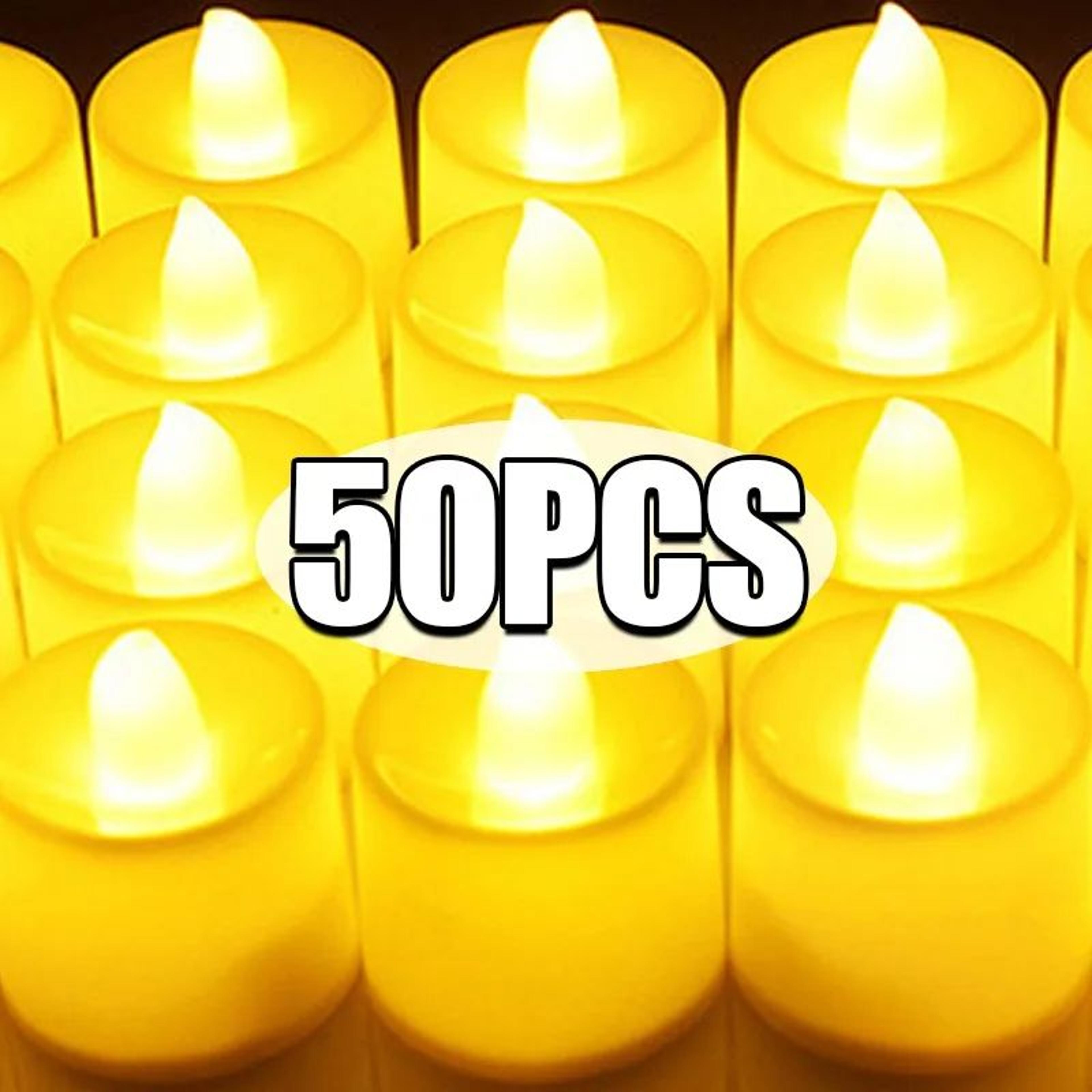 battery powered led flameless flickering tealight candles