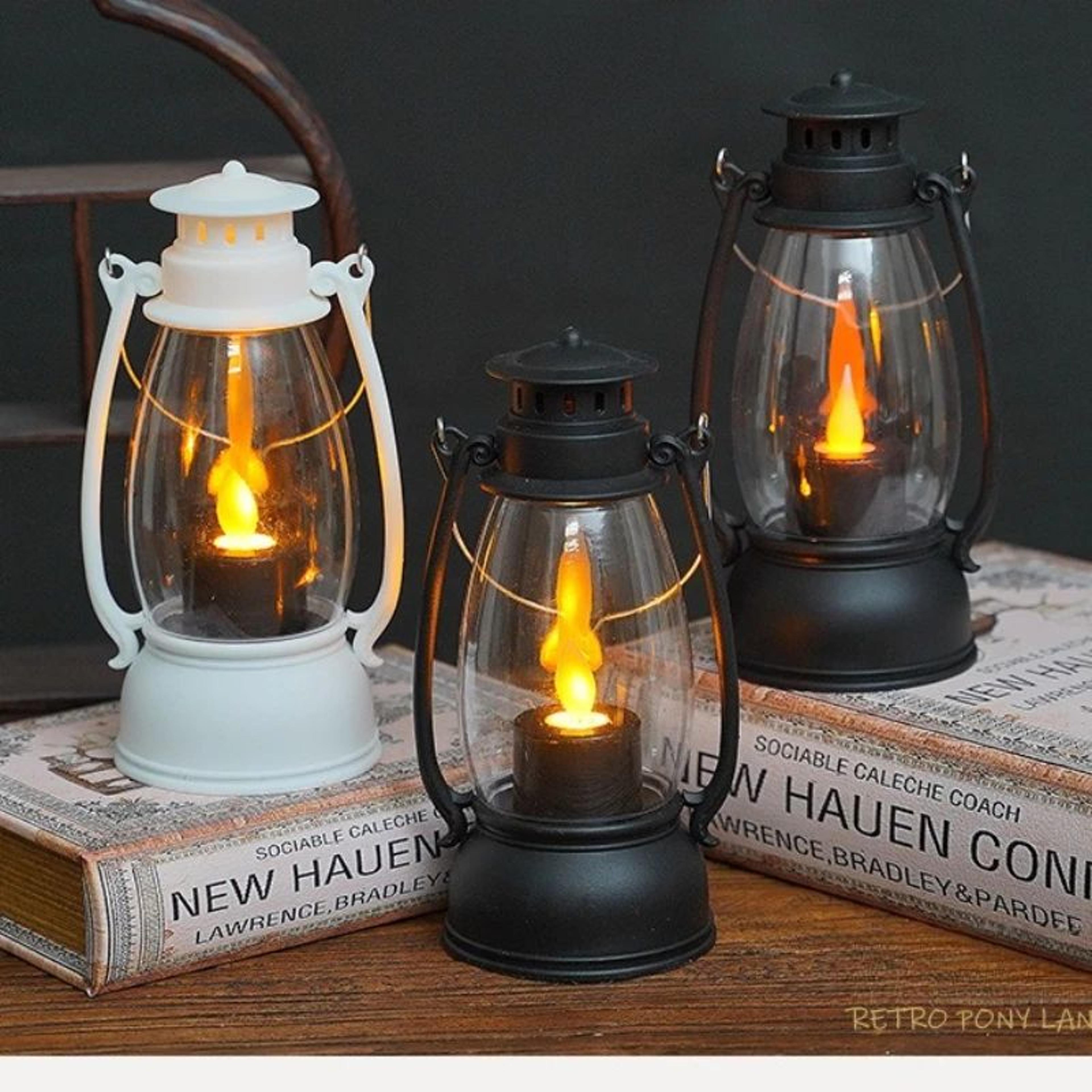 vintage waterproof led candle lantern for outdoor and home decor