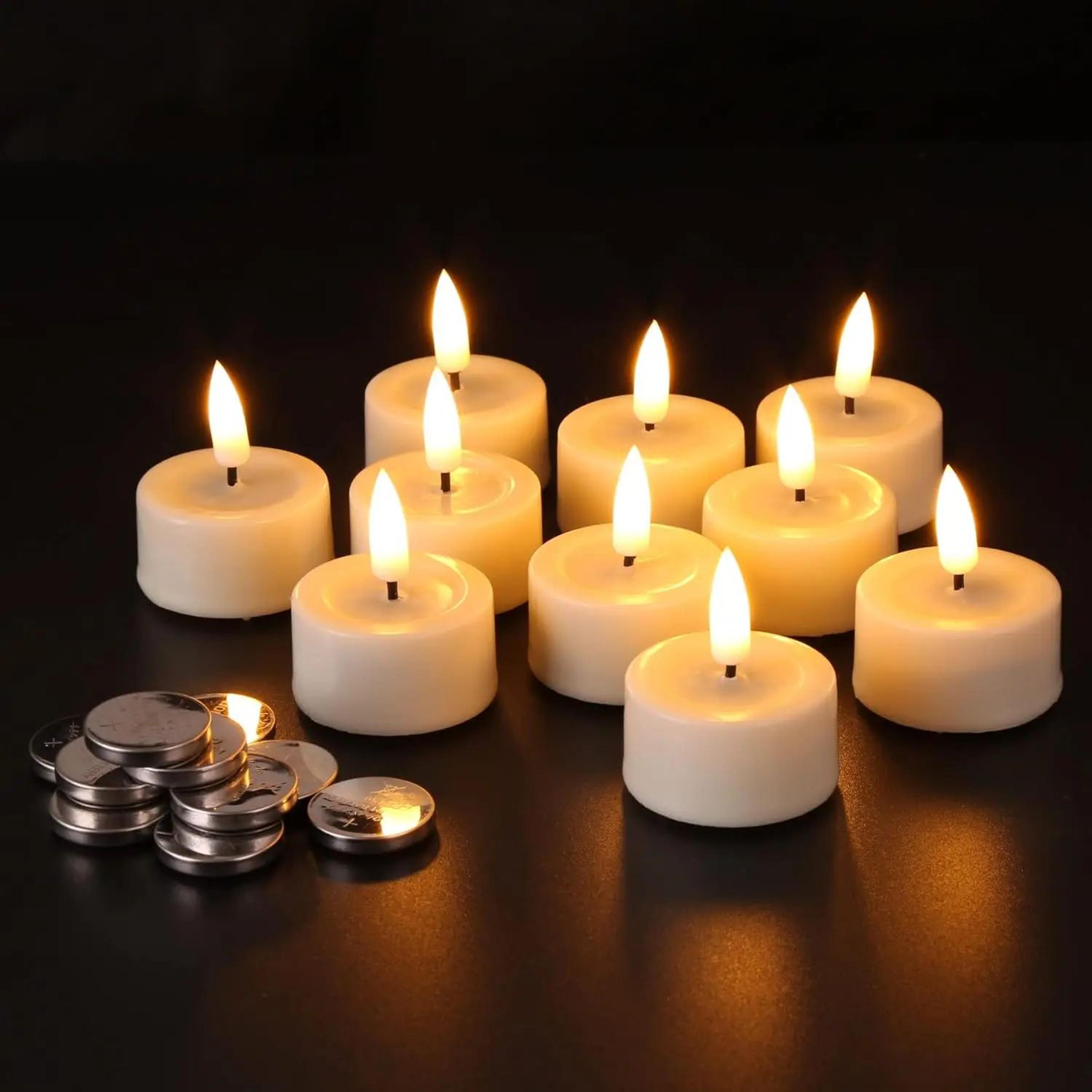 led flickering flameless tea light candles for weddings and party decor