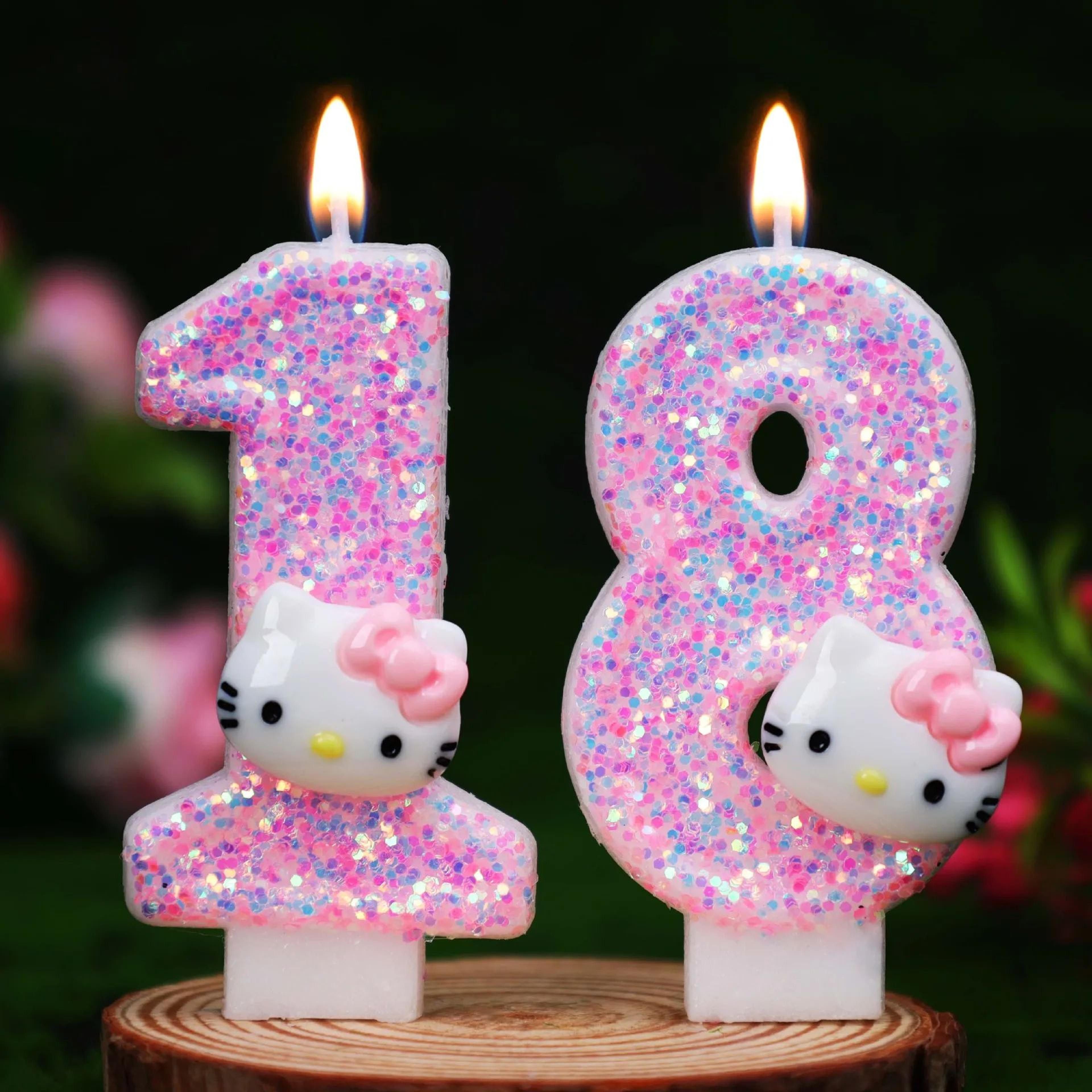 cute cat number birthday cake candle for party decorations