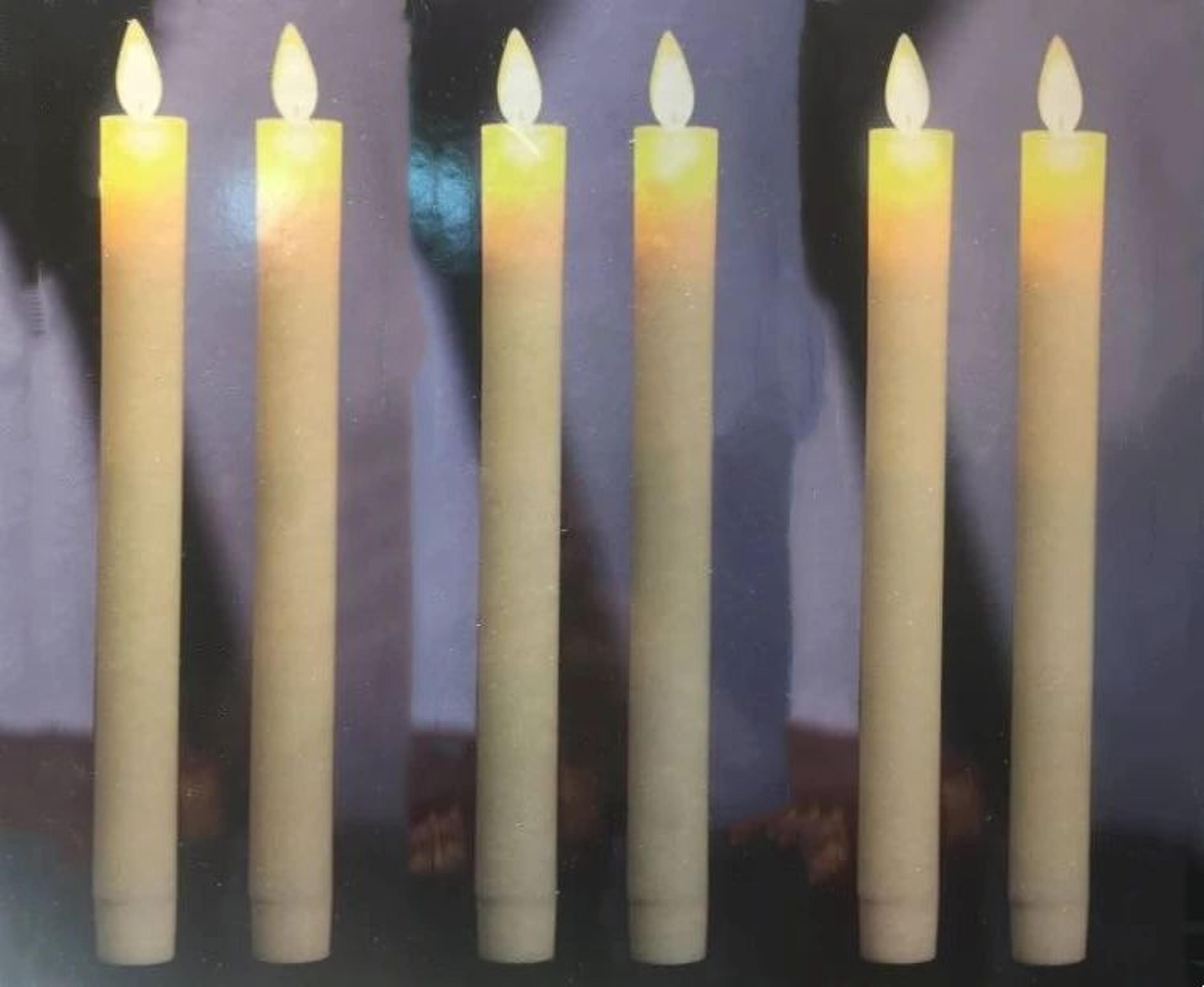 remote control led taper candle with moving flame