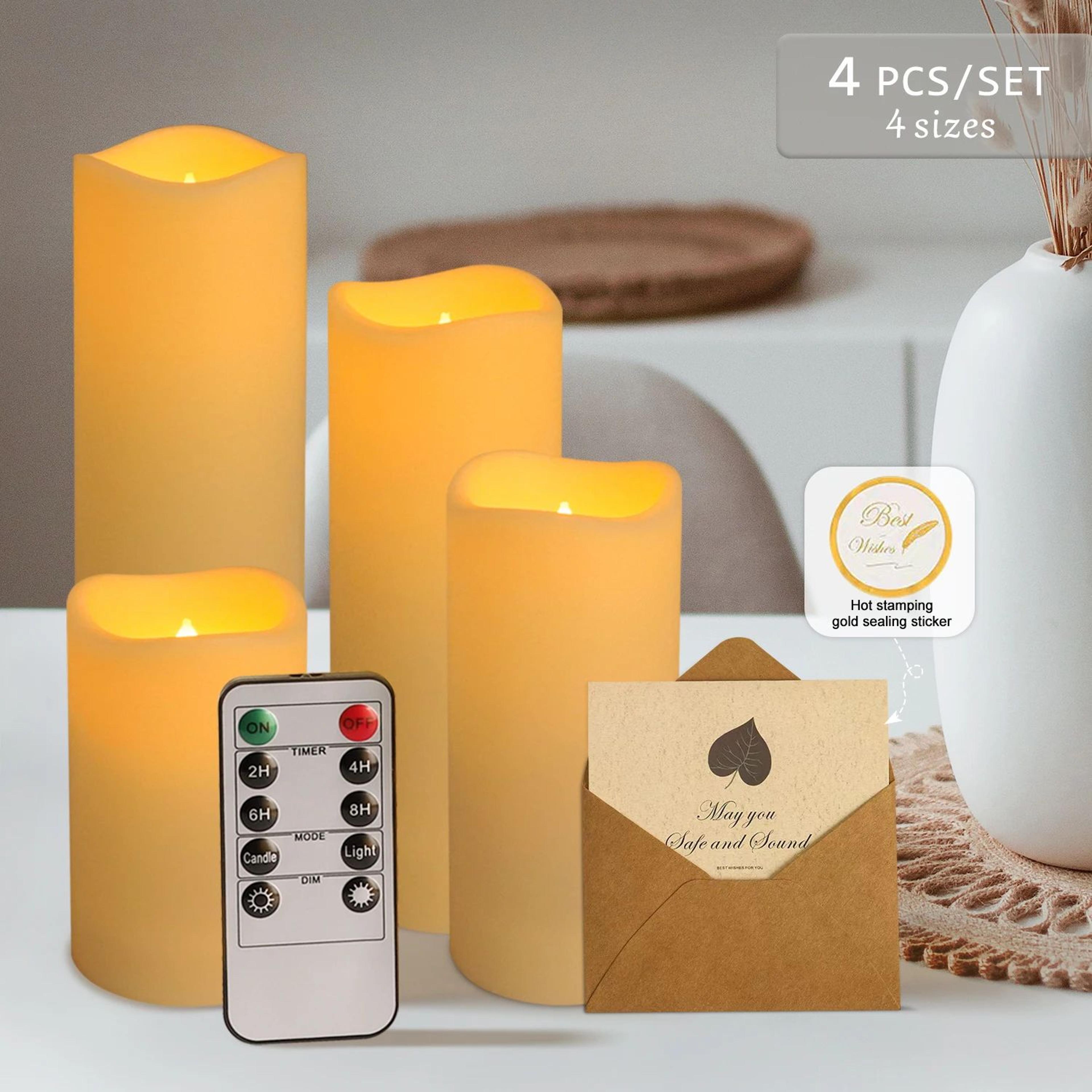 waterproof led flameless candle light set for home decor