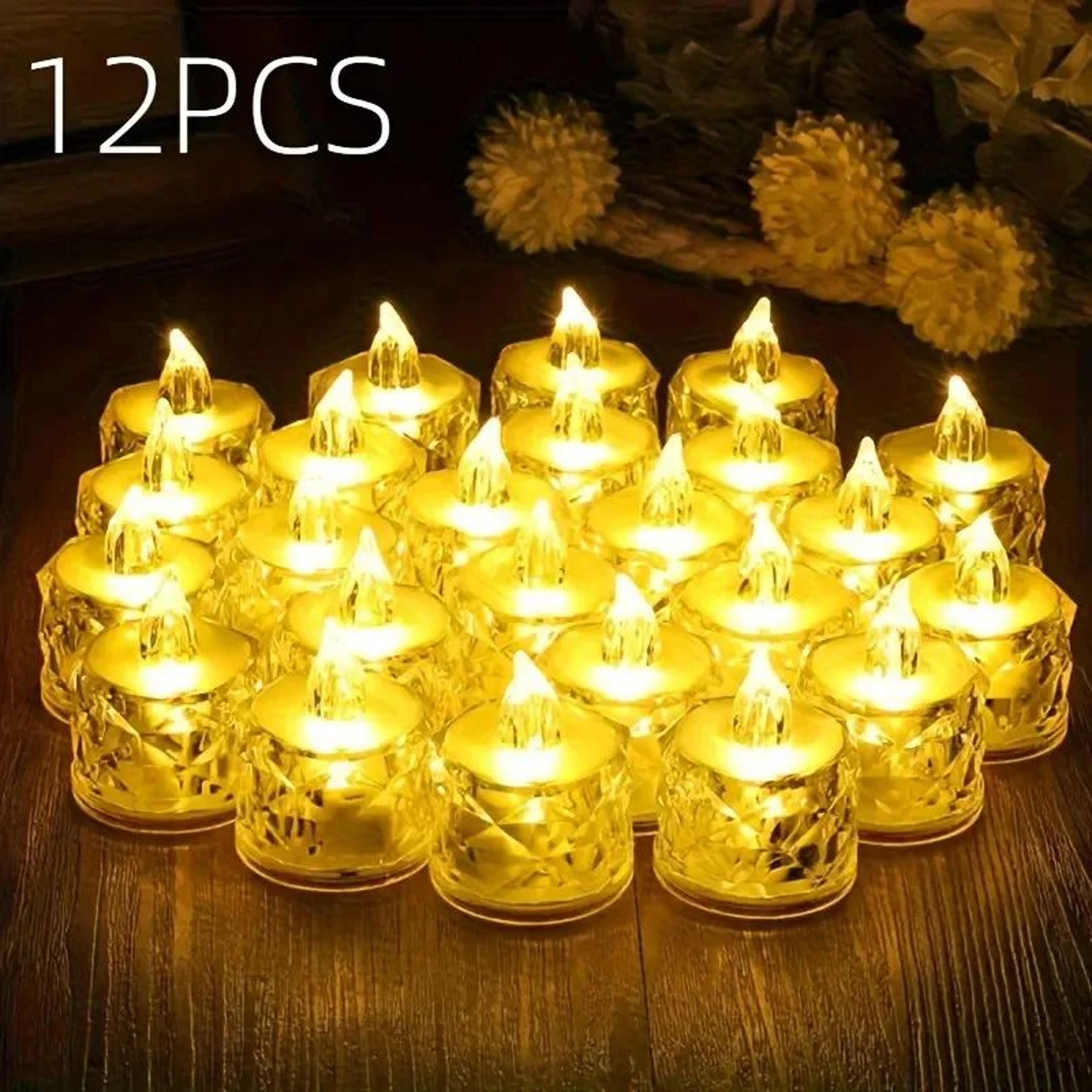 12 pack flameless led tea light candles battery operated