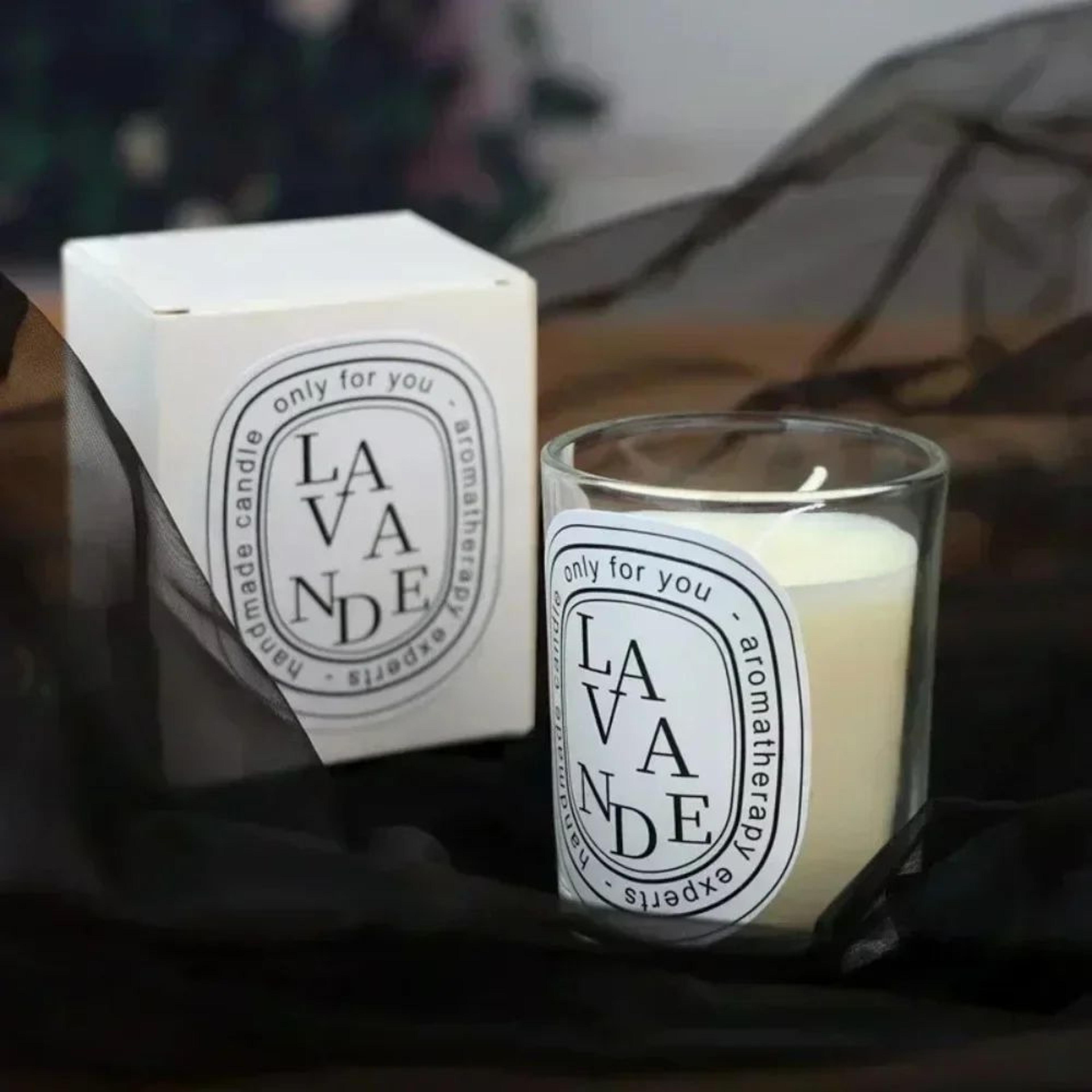 transparent scented candle jar for home and wedding decor