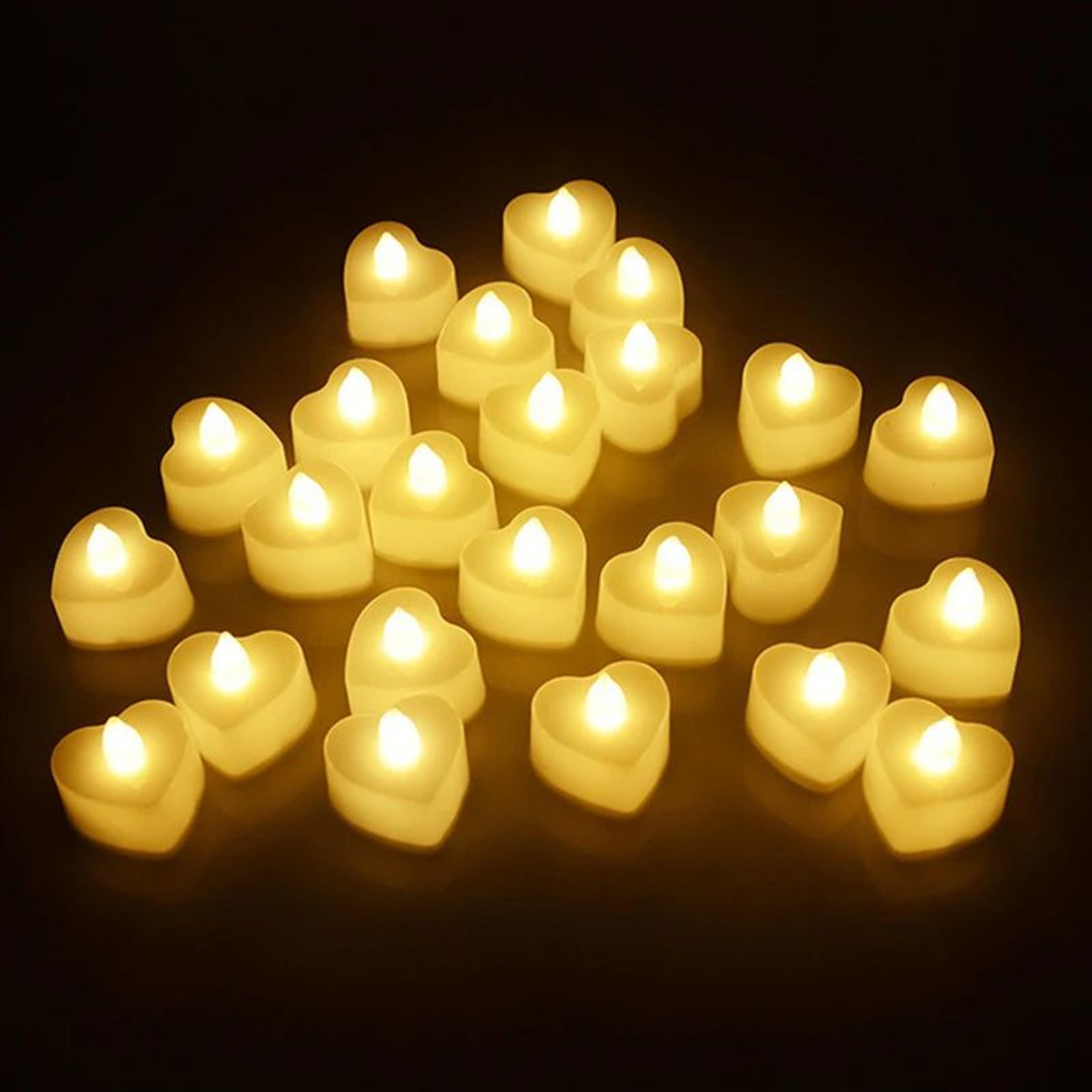 24 piece flameless led tealight candles for wedding and party decor