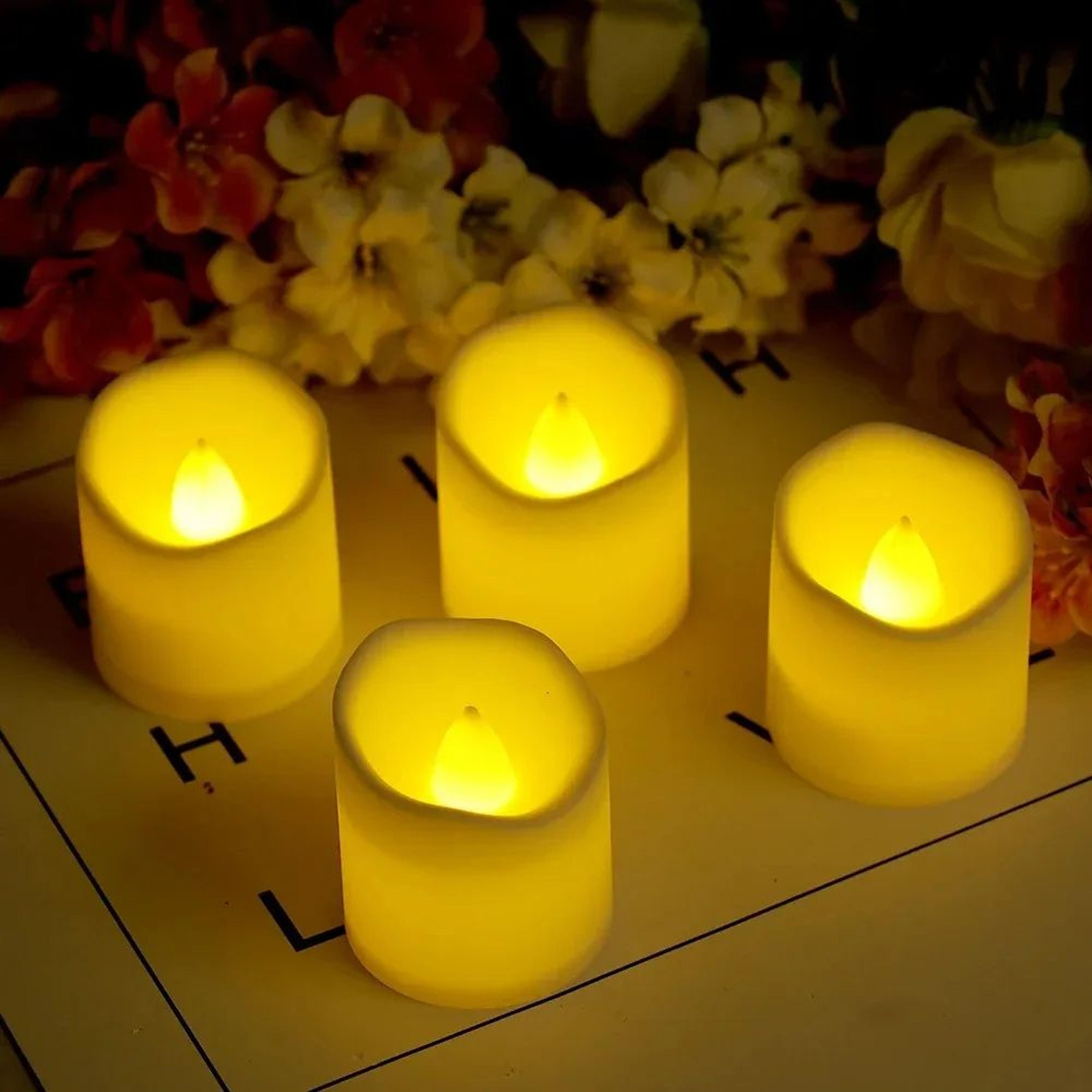 usb rechargeable flameless votive candles with remote