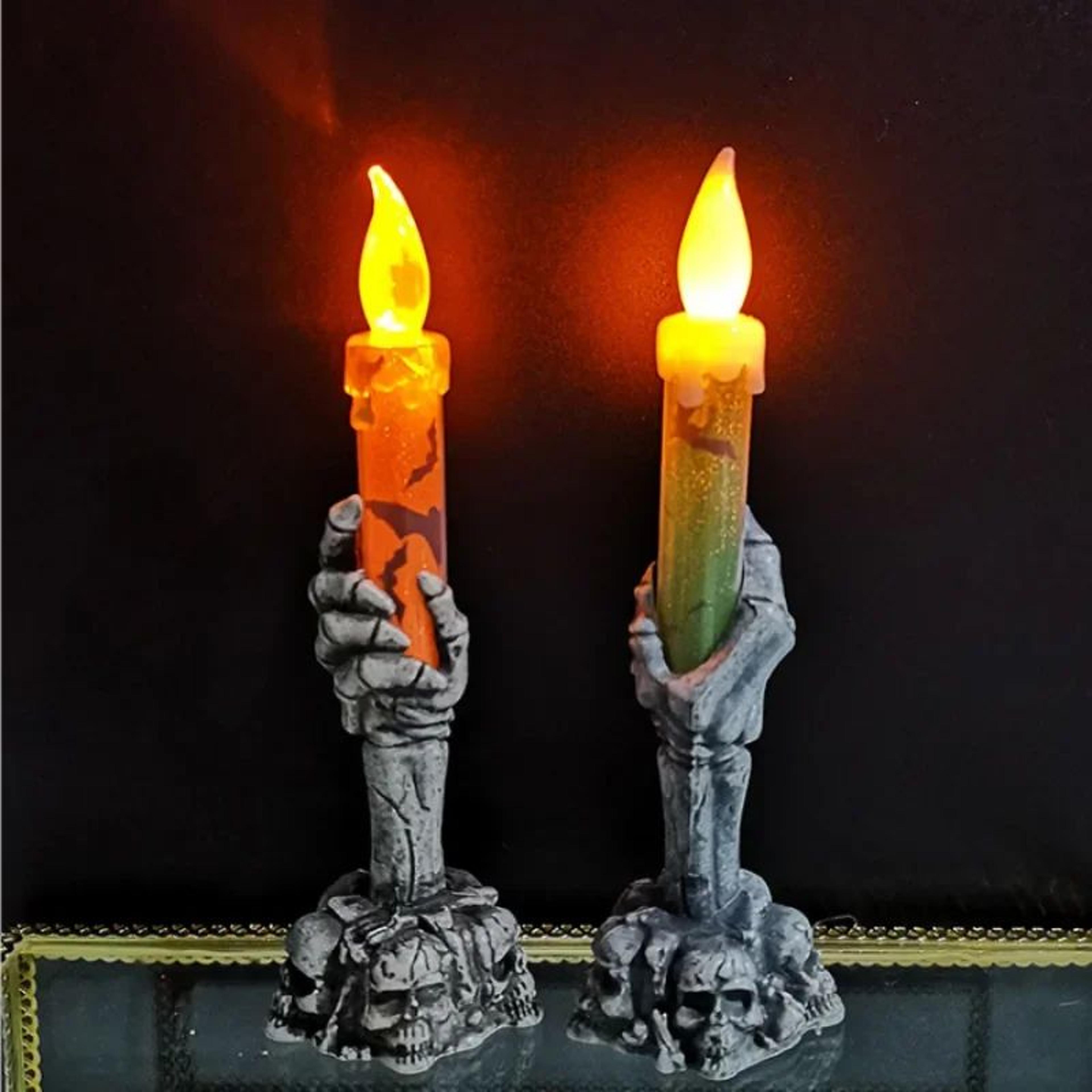 halloween led ghost candle light decorative lamp