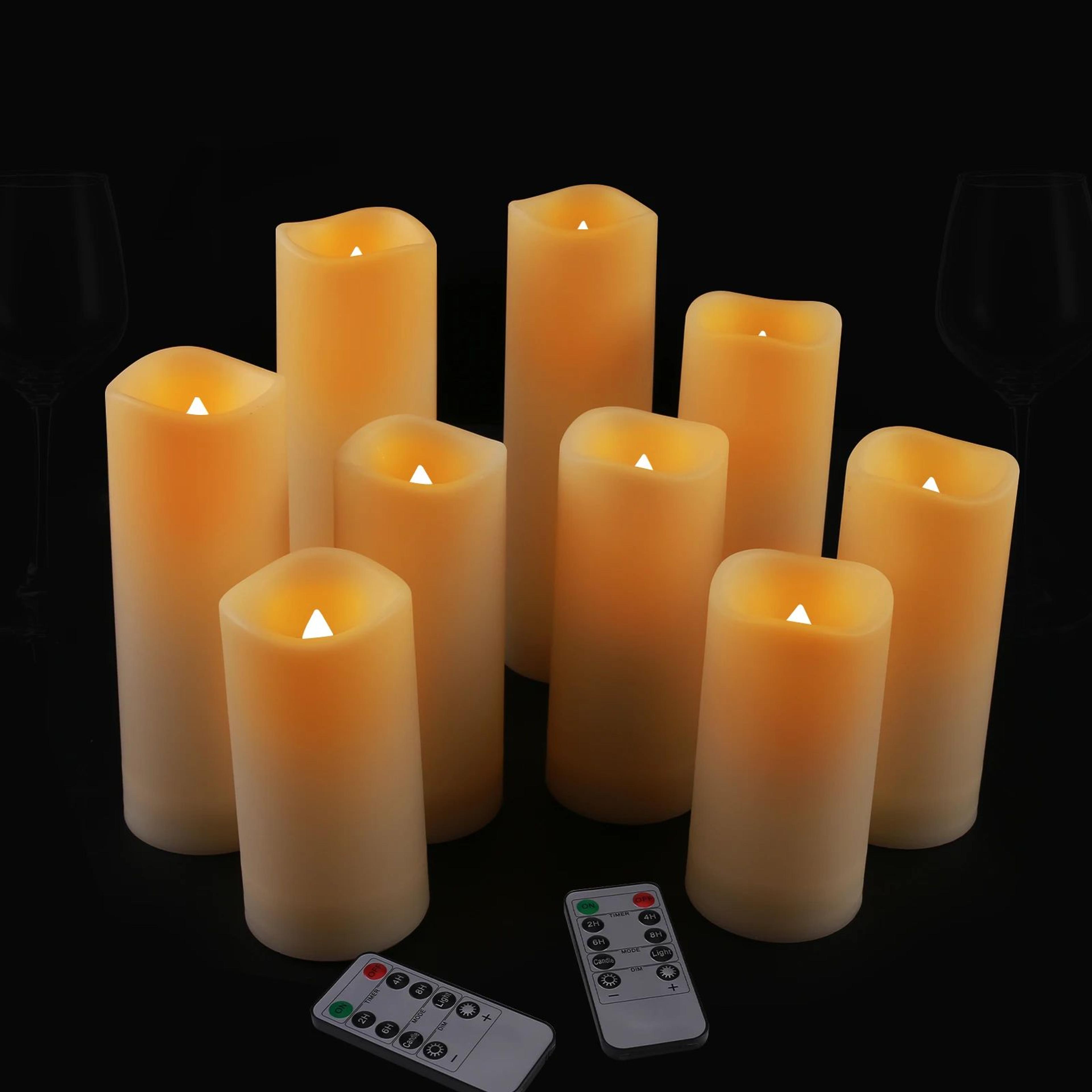 12 or 24 piece waterproof flameless led candles with remote
