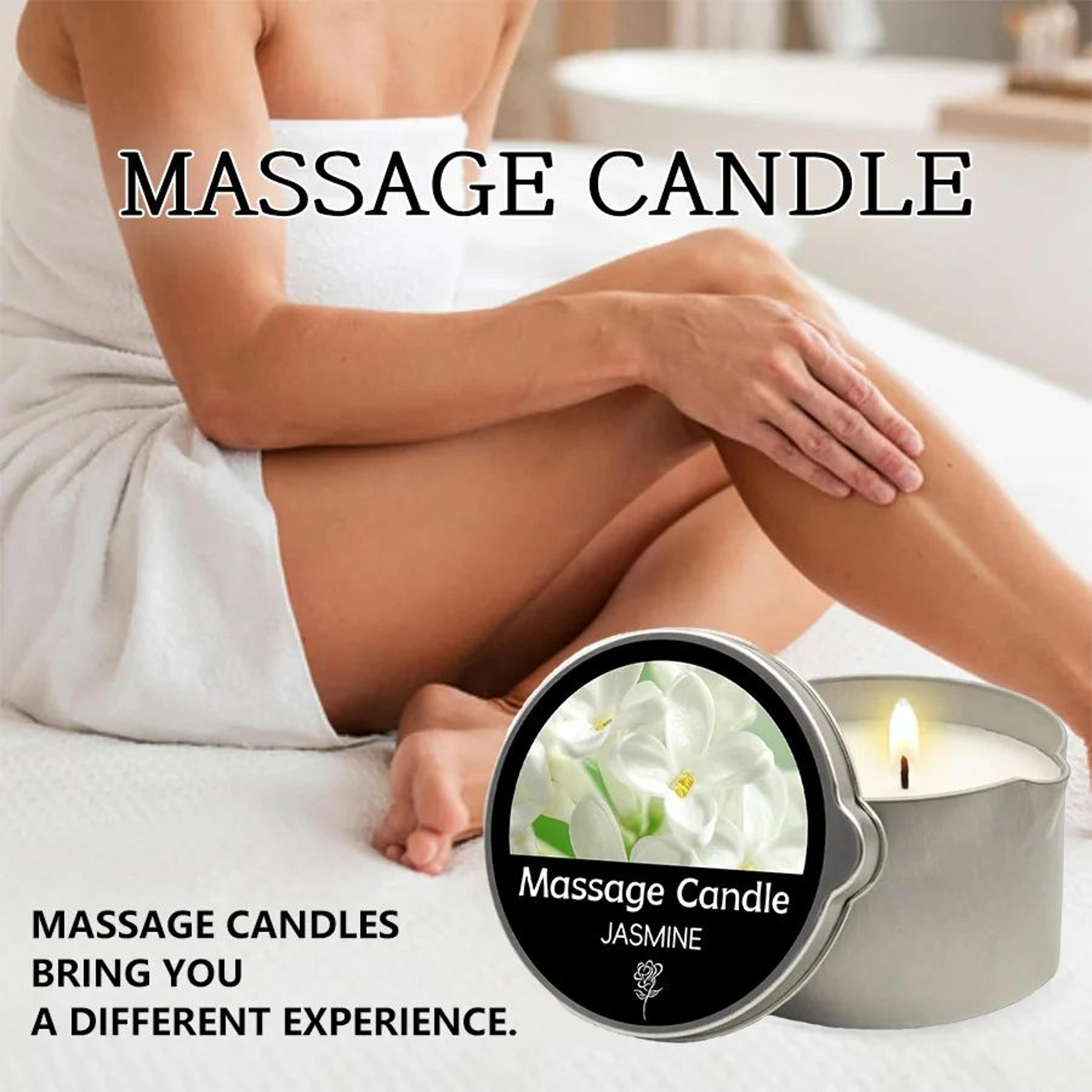 essential oil massage candle warm melting body oil with pour spout