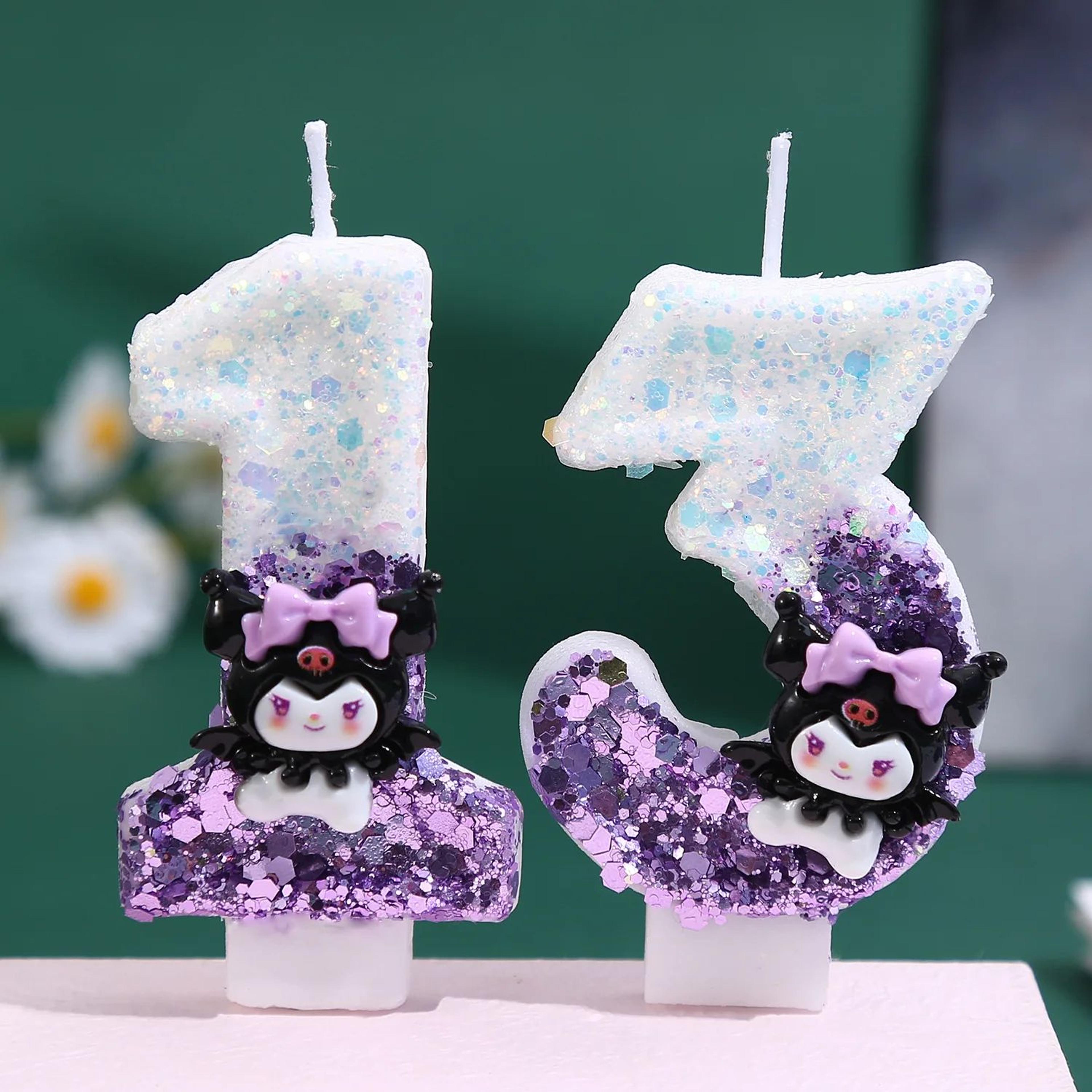 cartoon number birthday cake candle party decoration