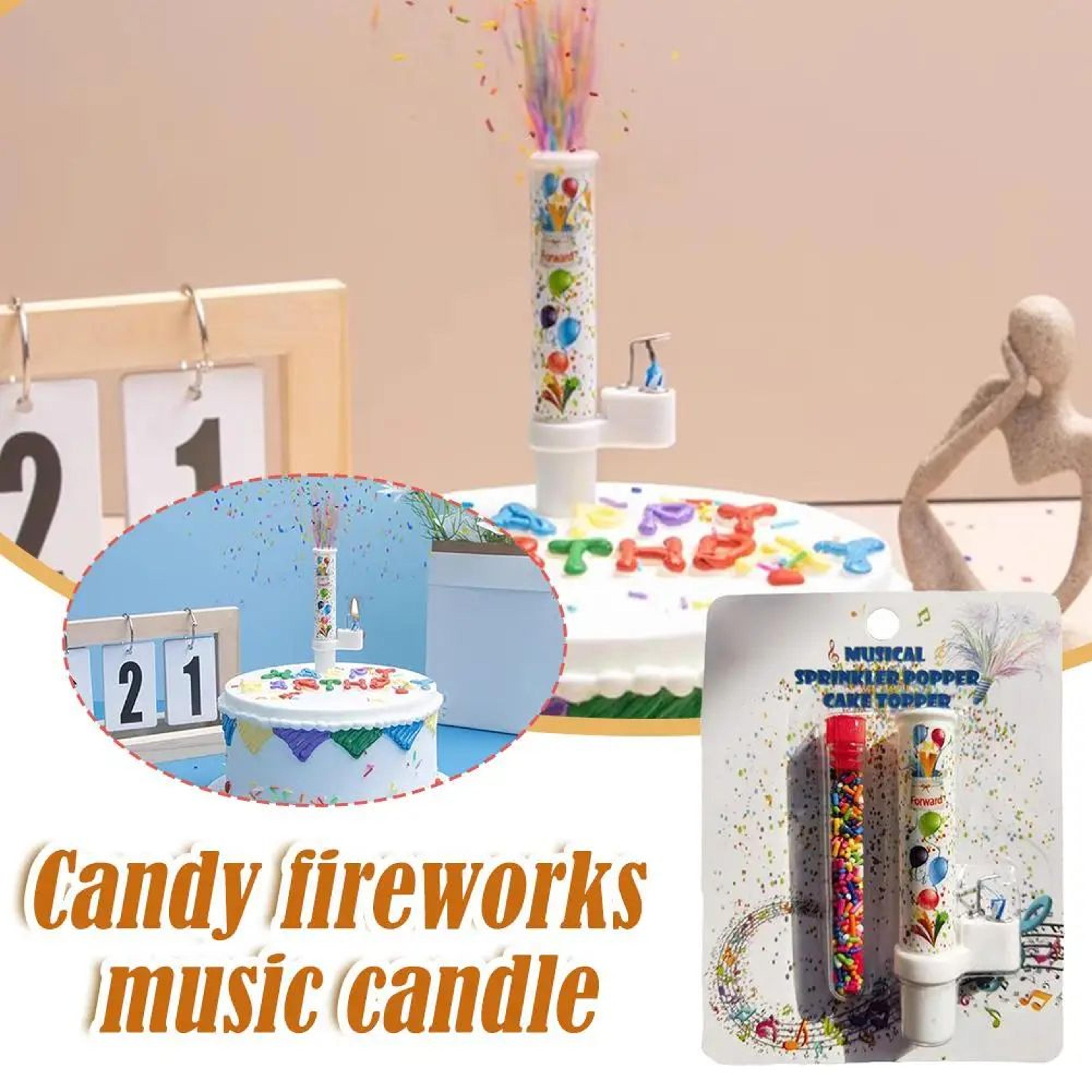 surprise happy birthday pop up candy cake candle