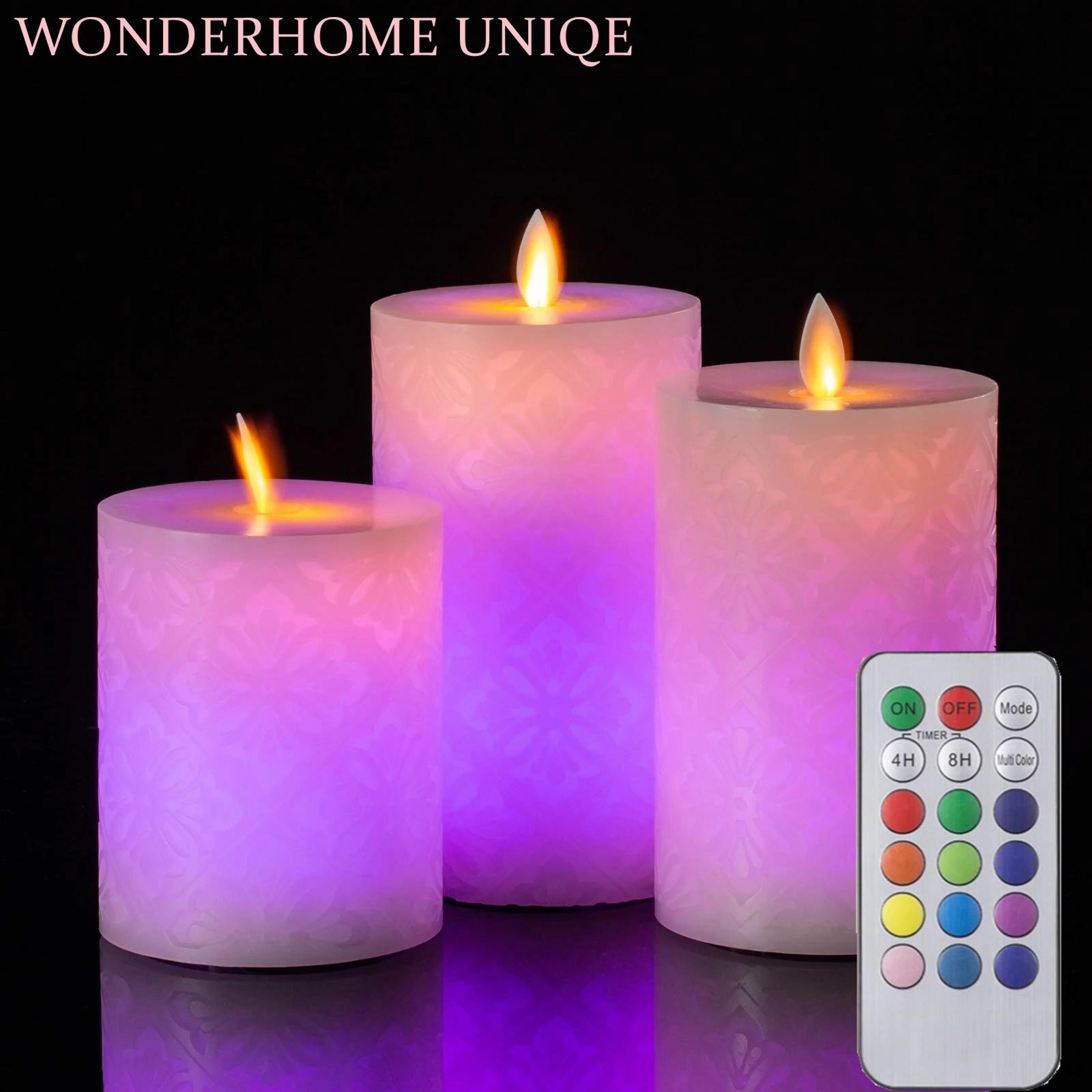 real wax led flameless candles with remote control