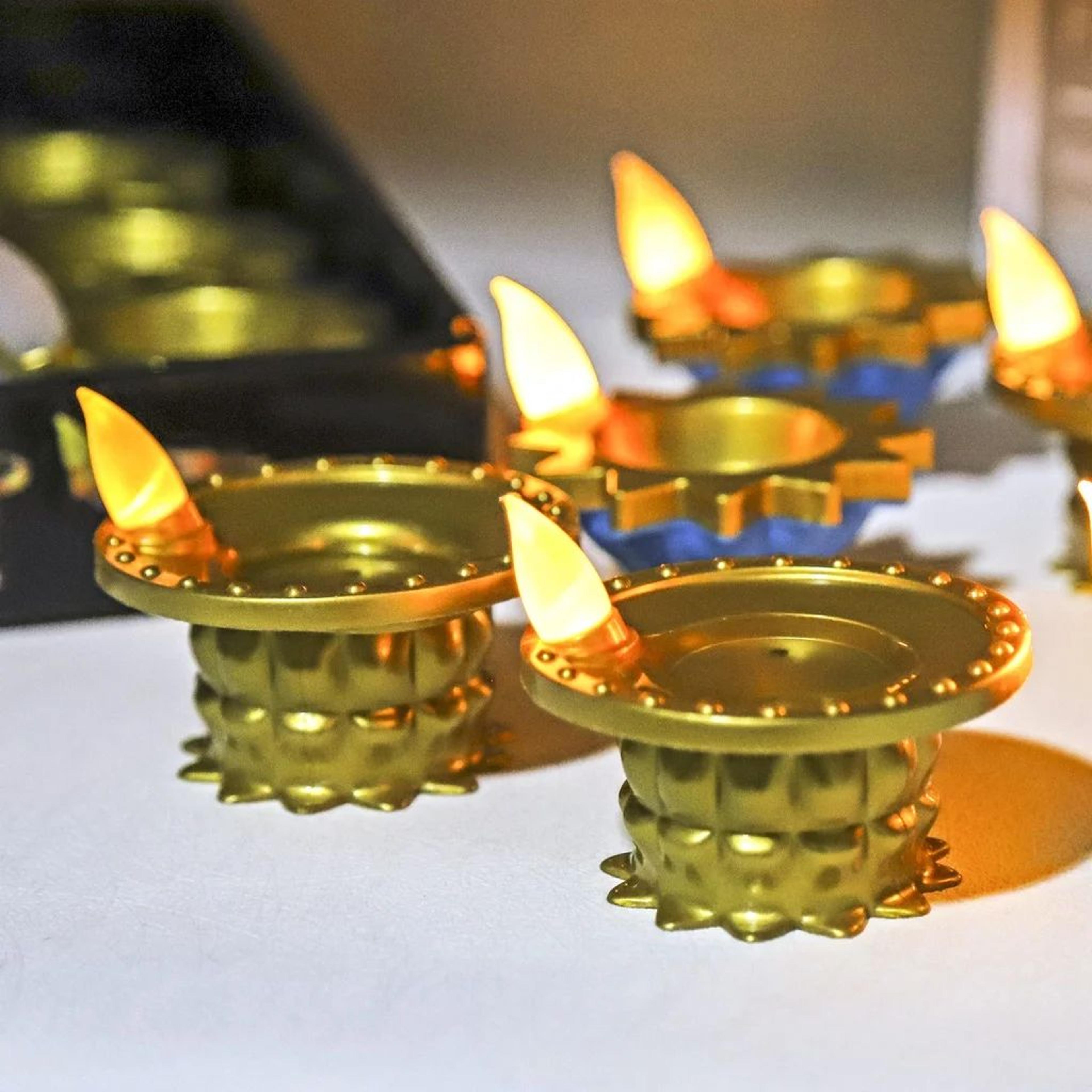 led floating tea light candle lamp for diwali and home decor