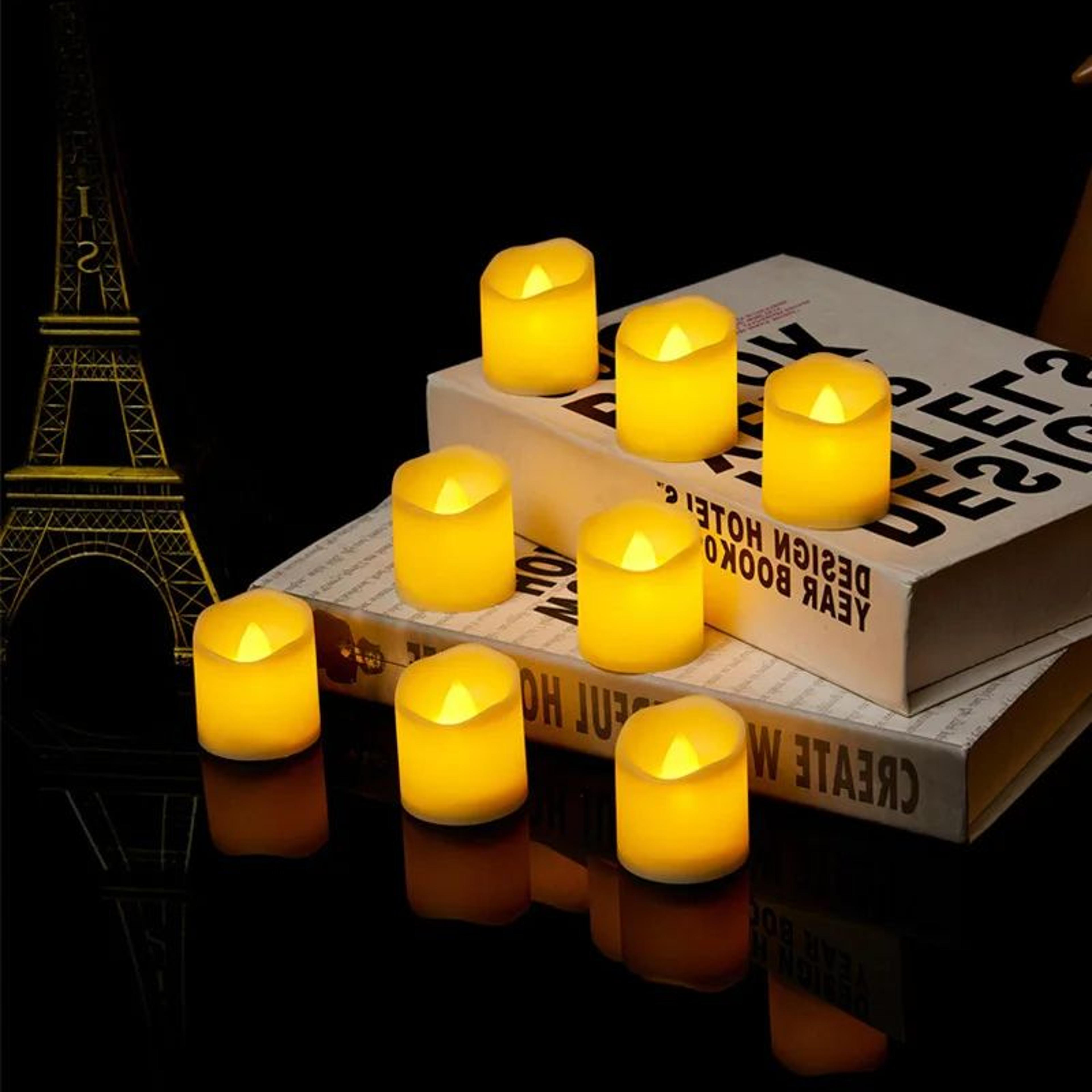 flameless led tea light candles warm white decorative lights