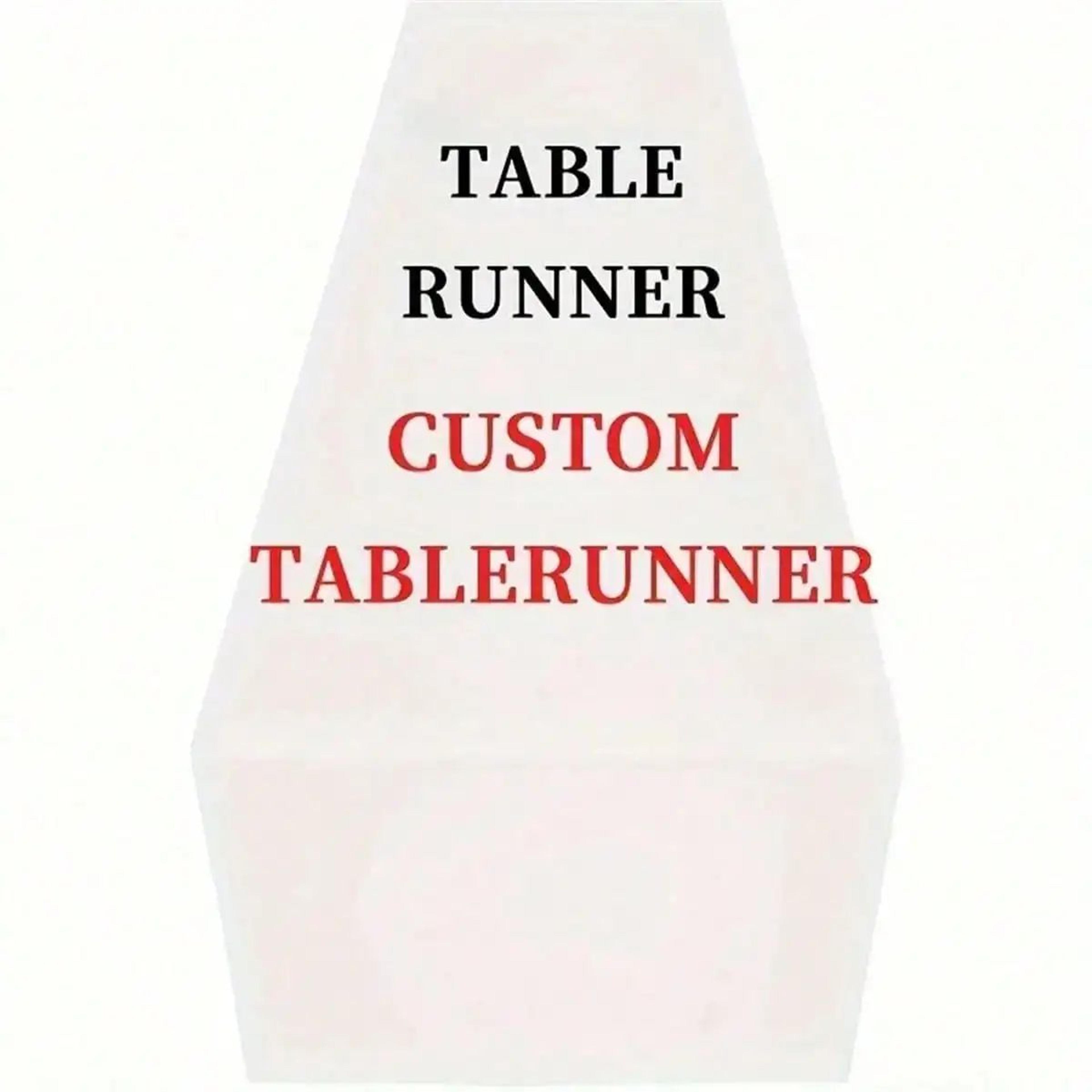 custom linen table runner personalized dining table decor