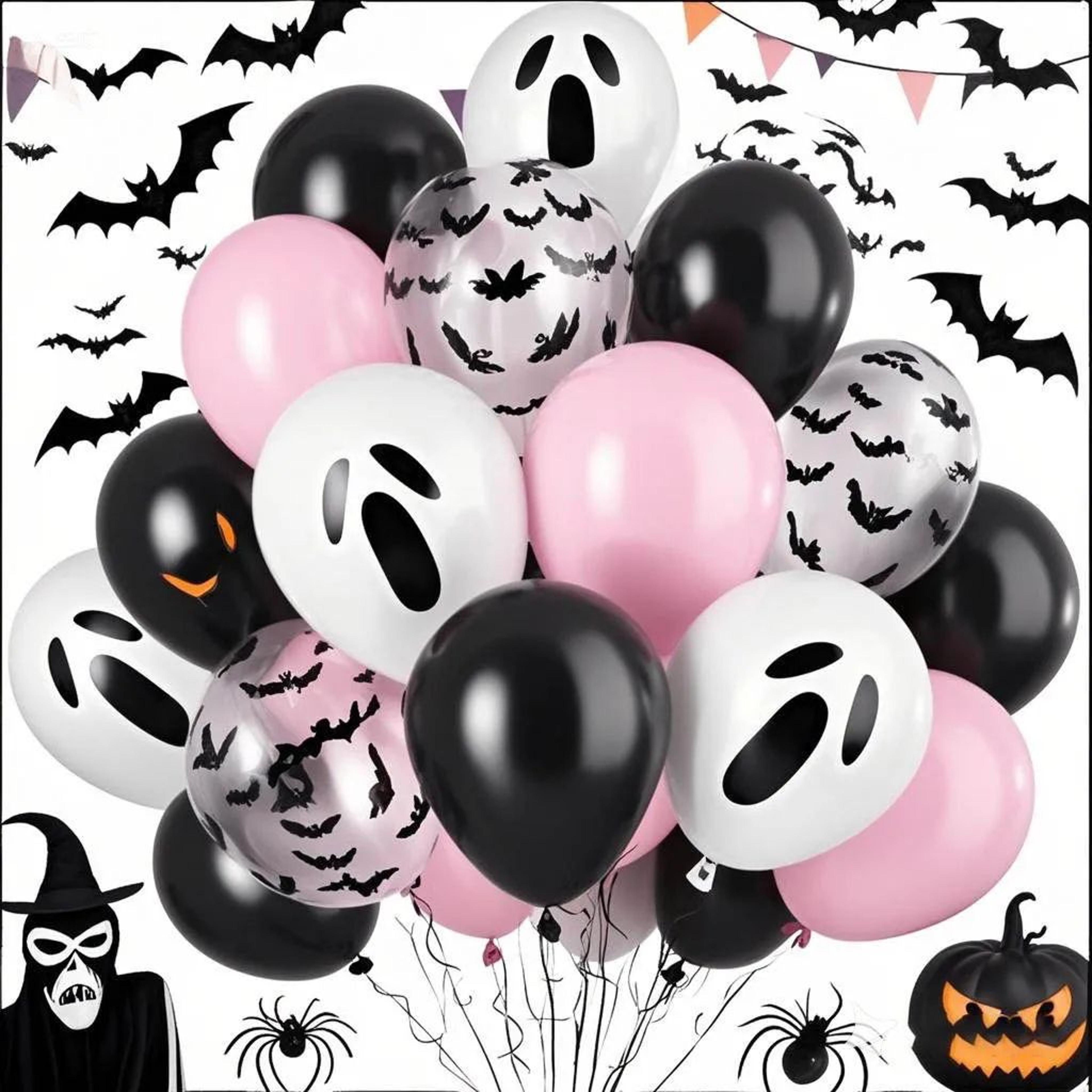 20 piece pink halloween balloon decoration set