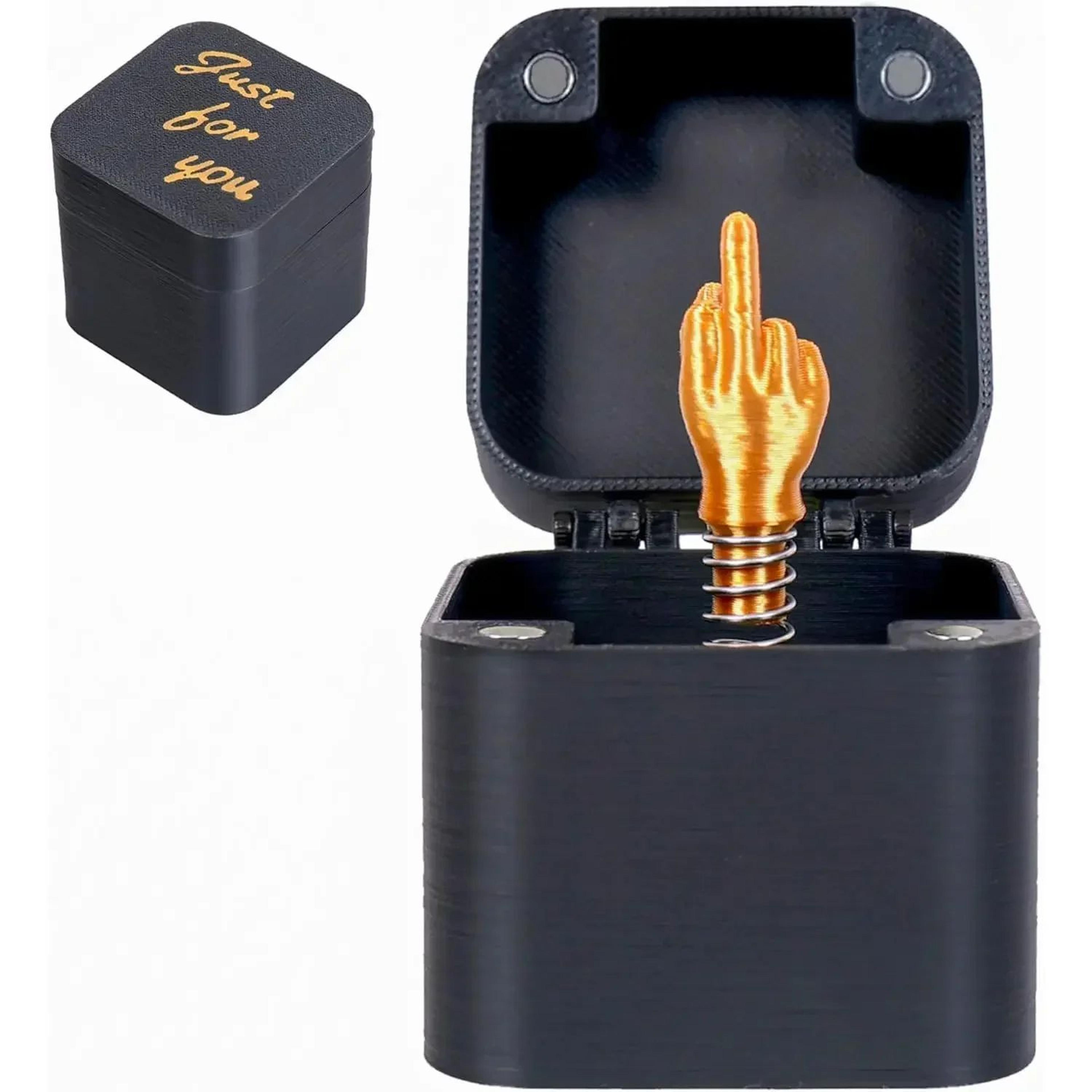 funny middle finger box desk decor novelty gag gift