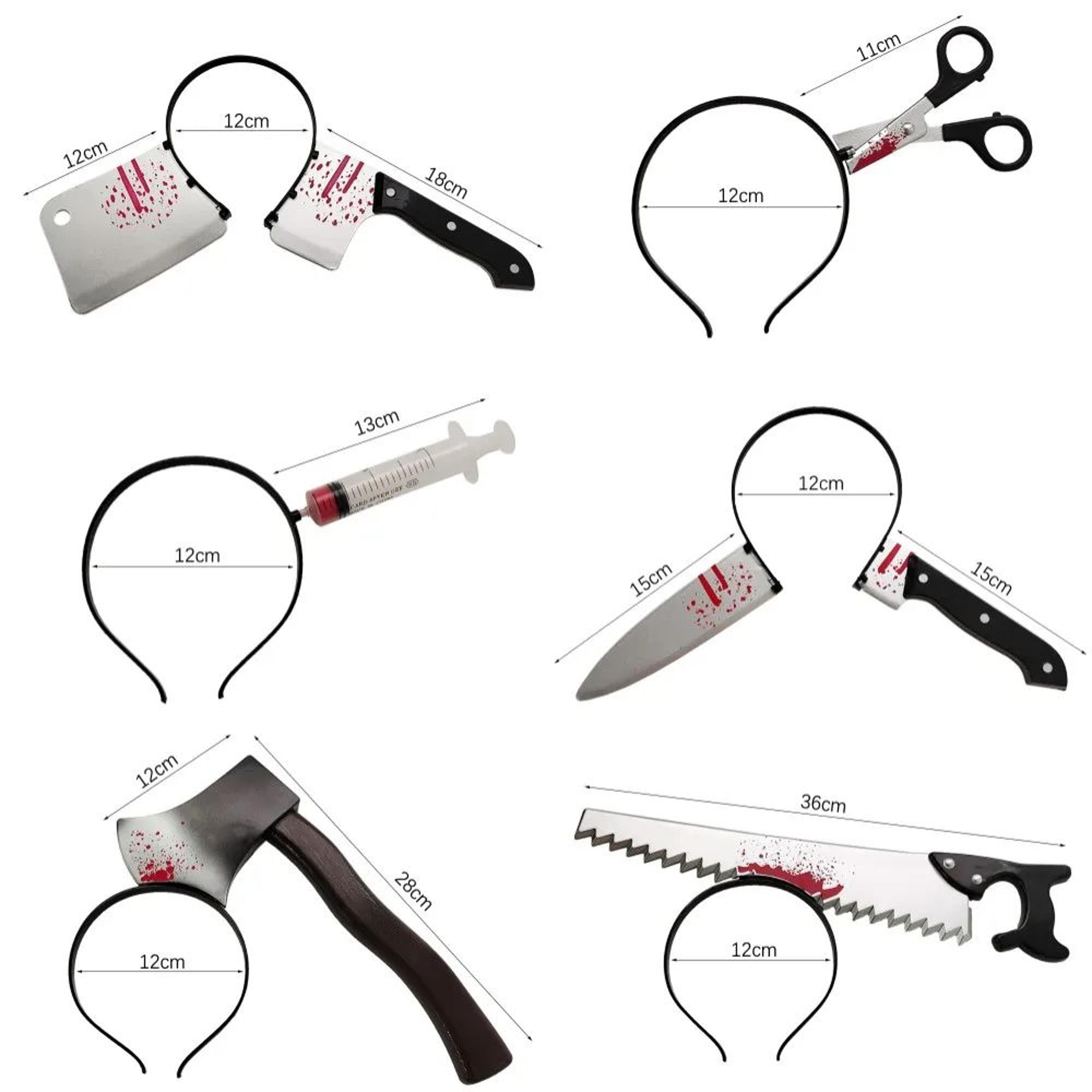 halloween horror weapon headband costume accessory