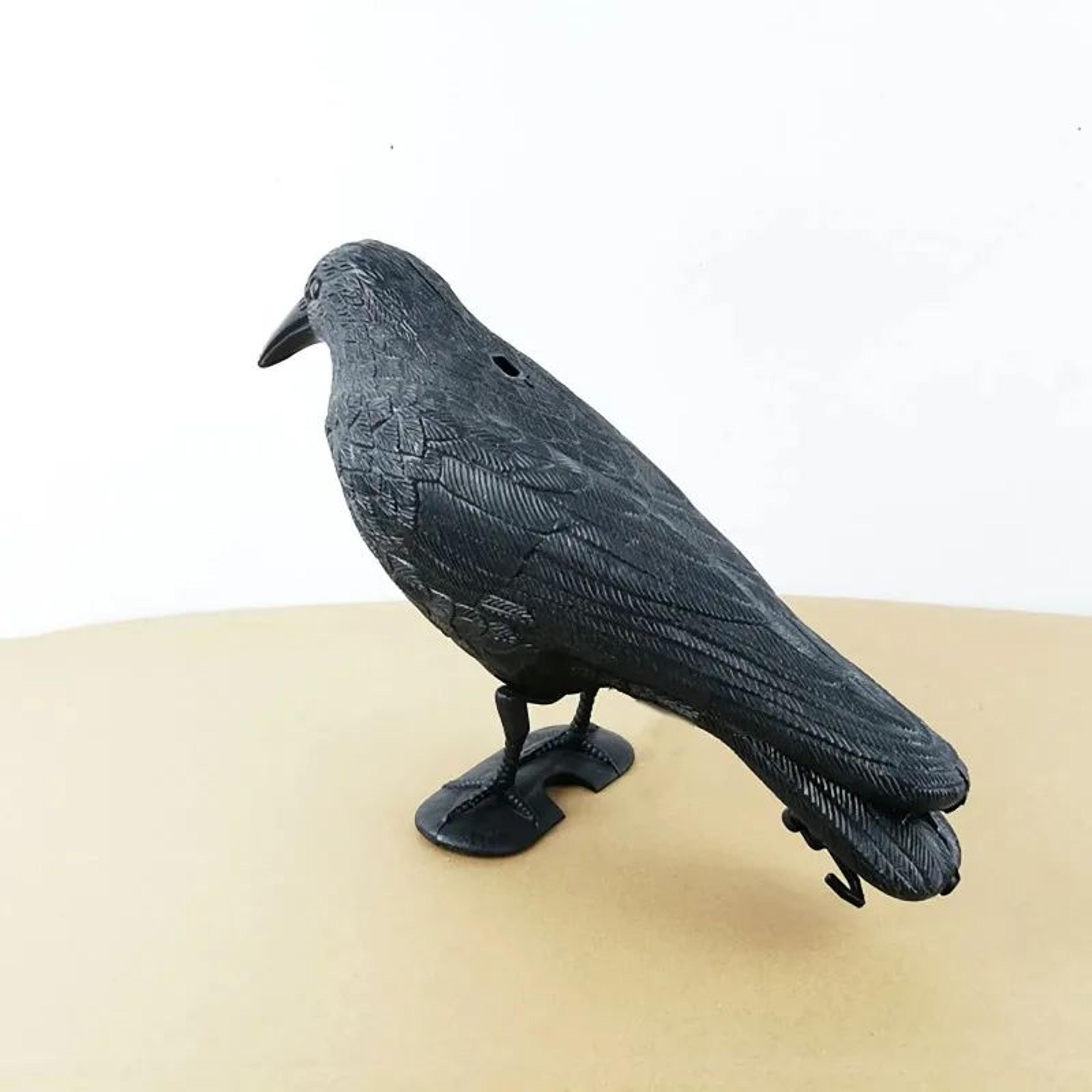 realistic black raven crow decoration bird repellent prop