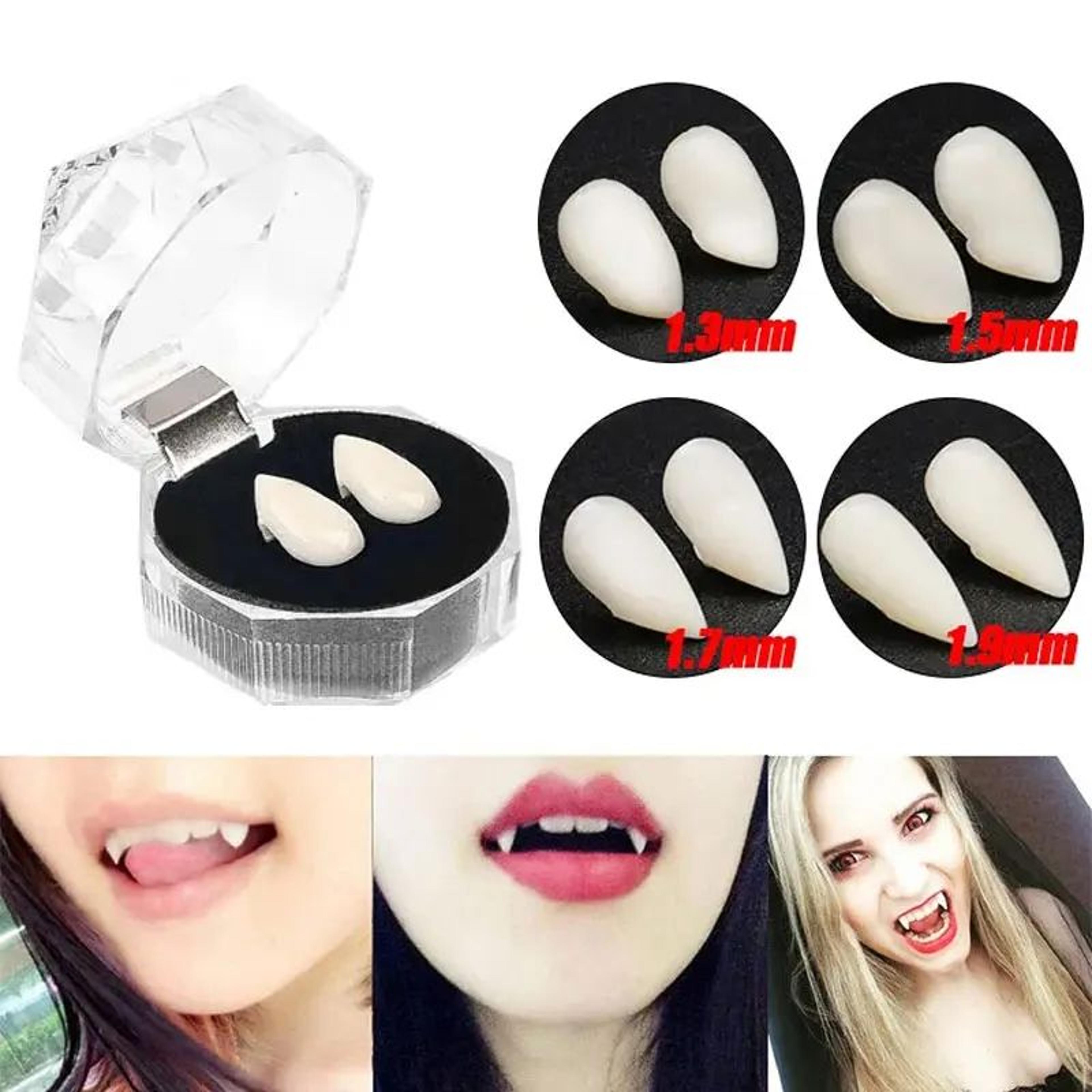 5 pair vampire fangs halloween costume set