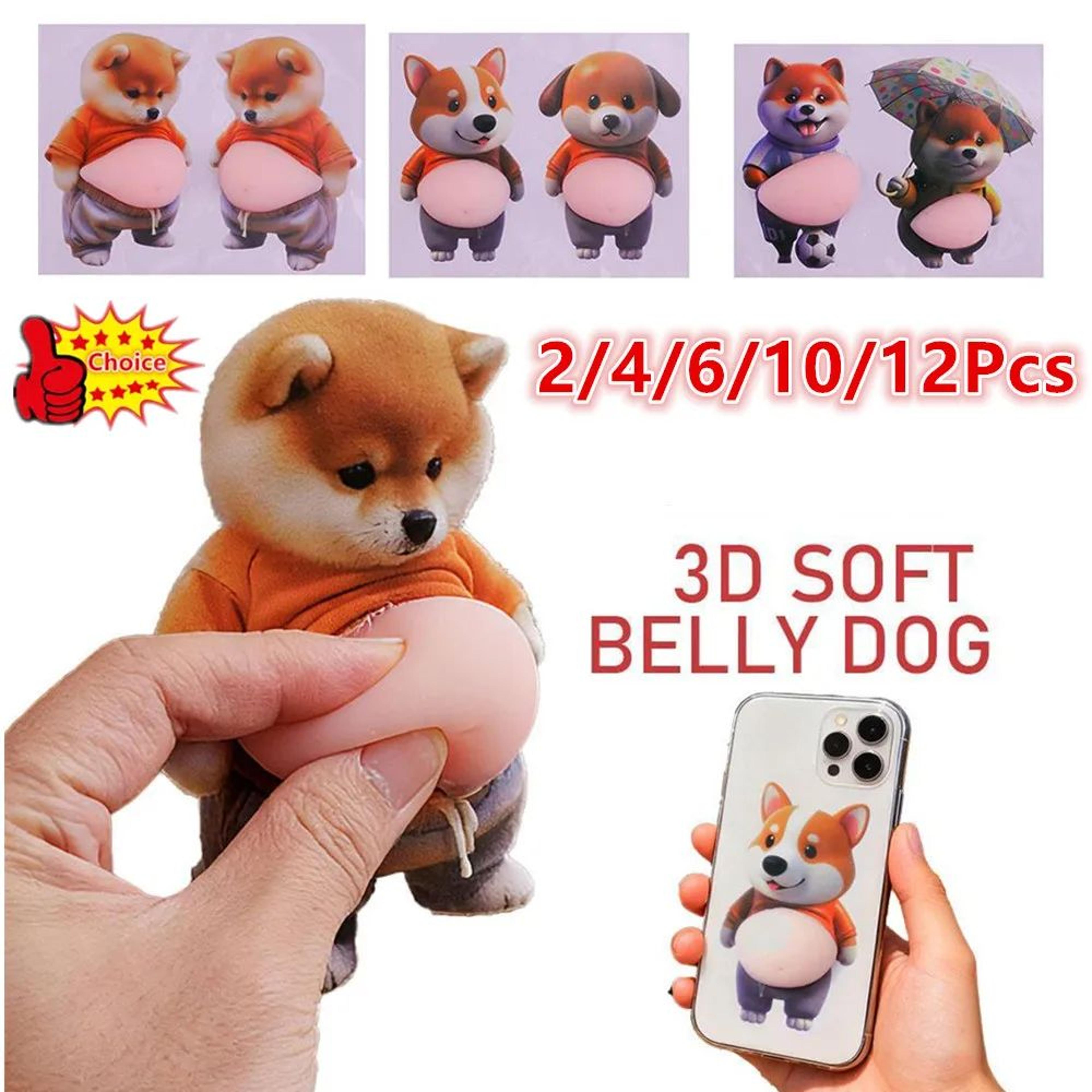 3d shiba inu silicone self adhesive stickers