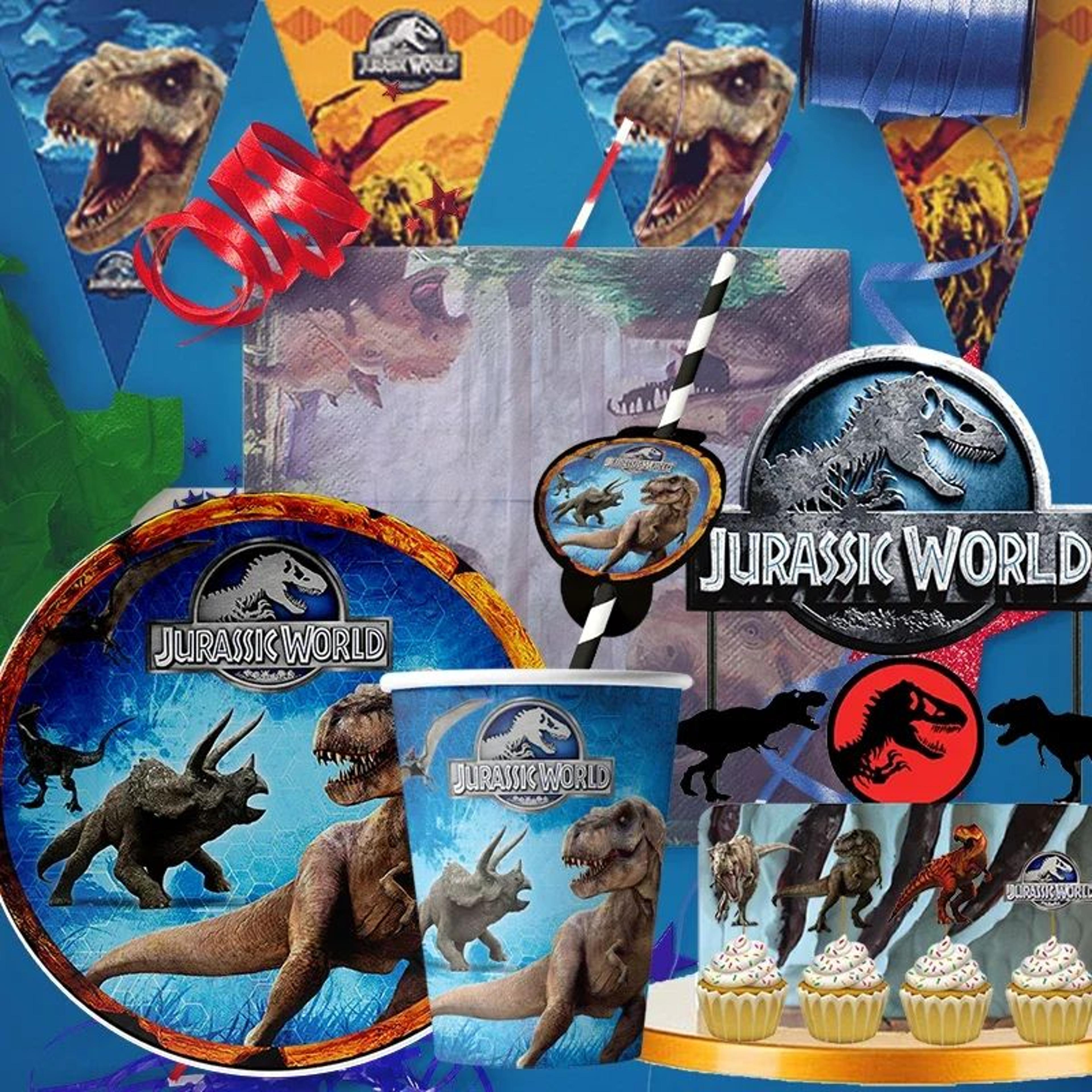 jurassic dinosaur party tableware set
