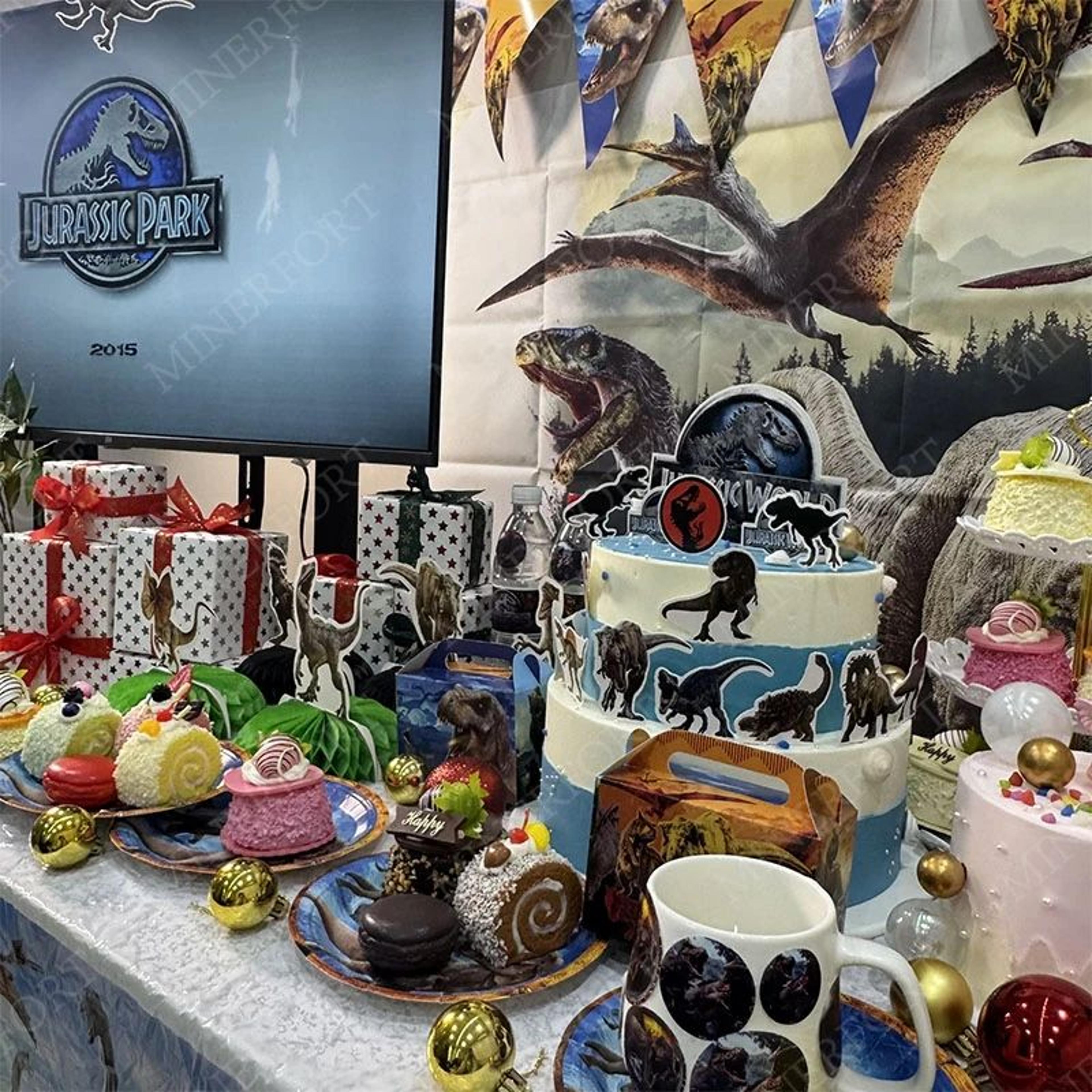 jurassic dinosaur birthday party decoration set