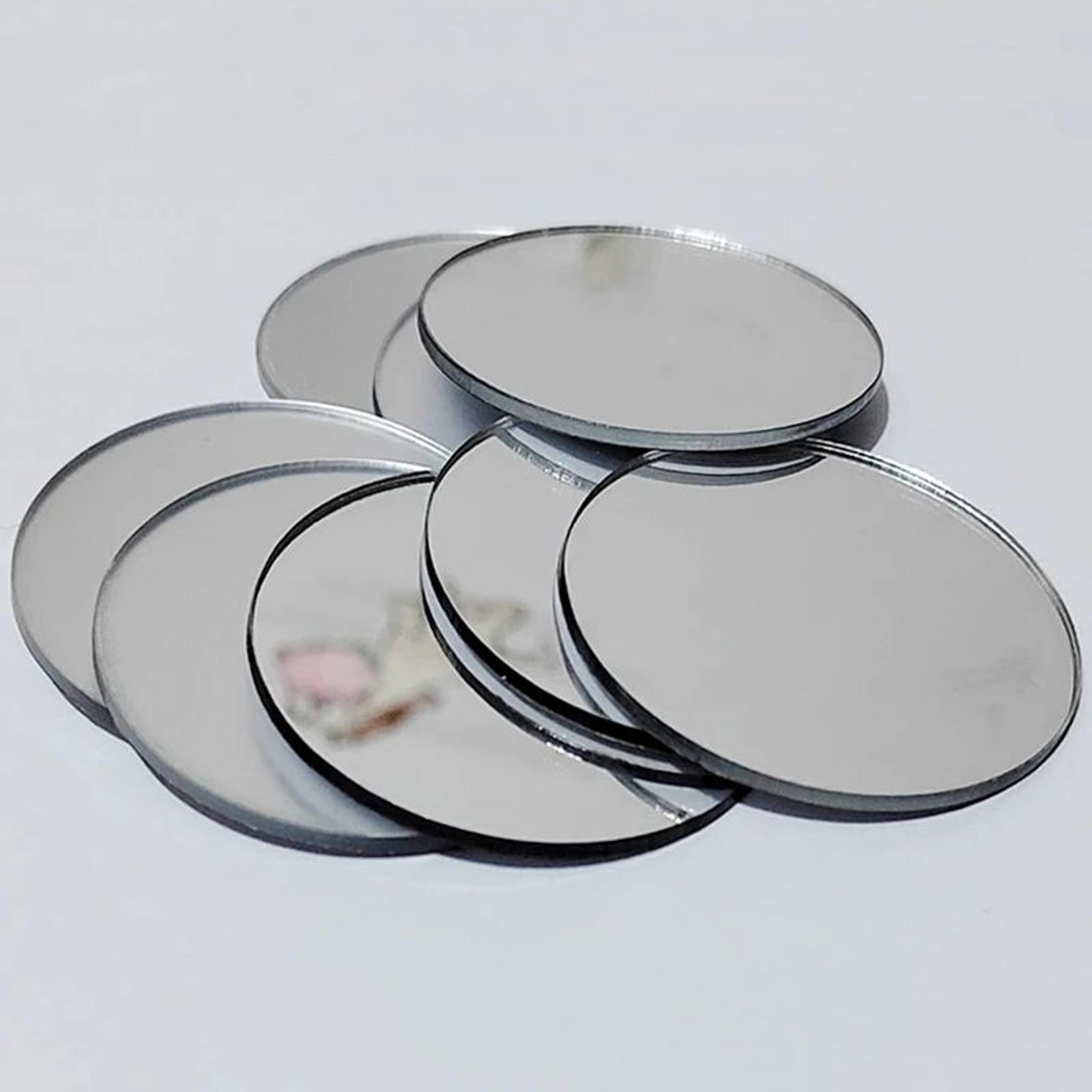 round acrylic mirror wall sticker set