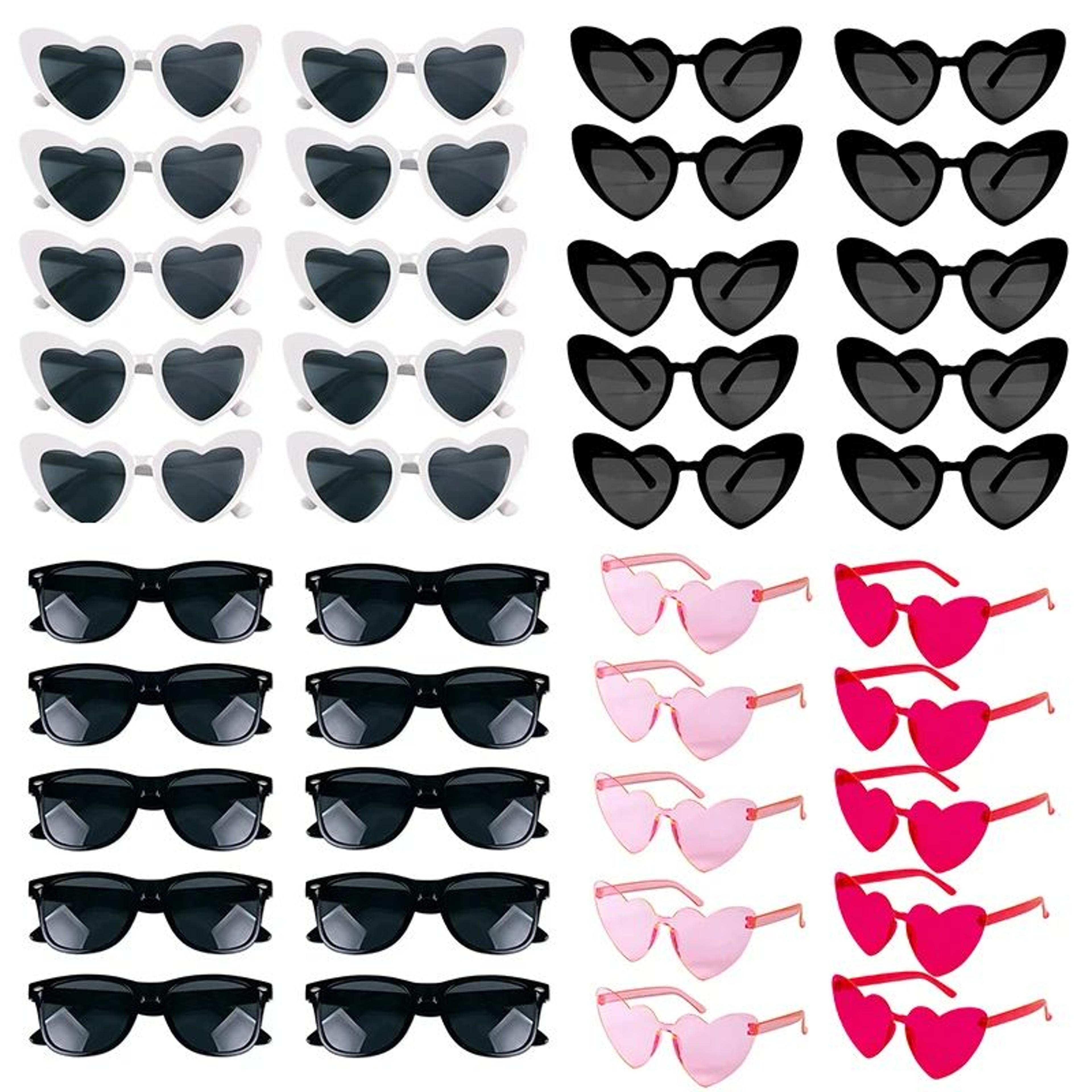bride and groom bachelorette party sunglasses set