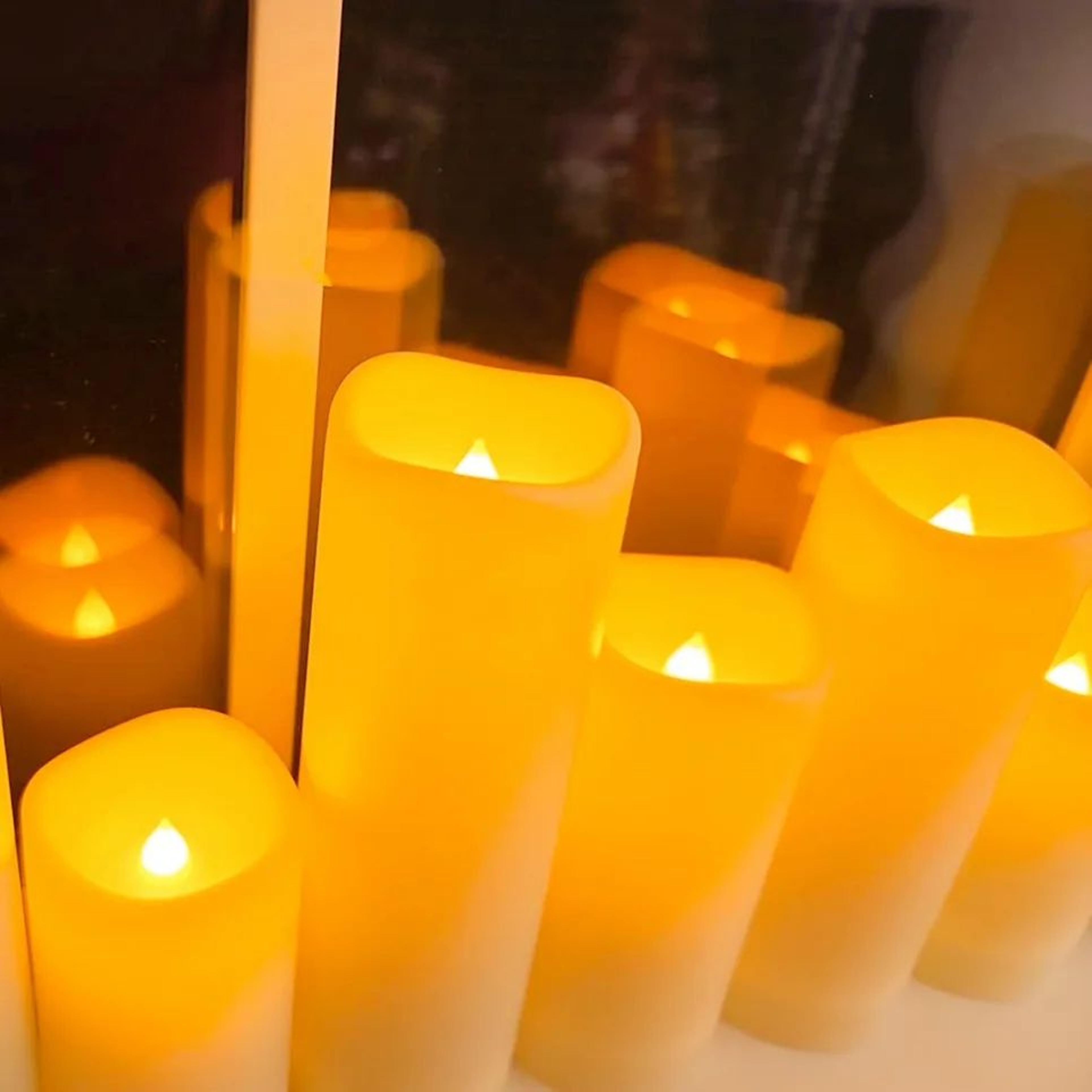 led swinging flameless candle light
