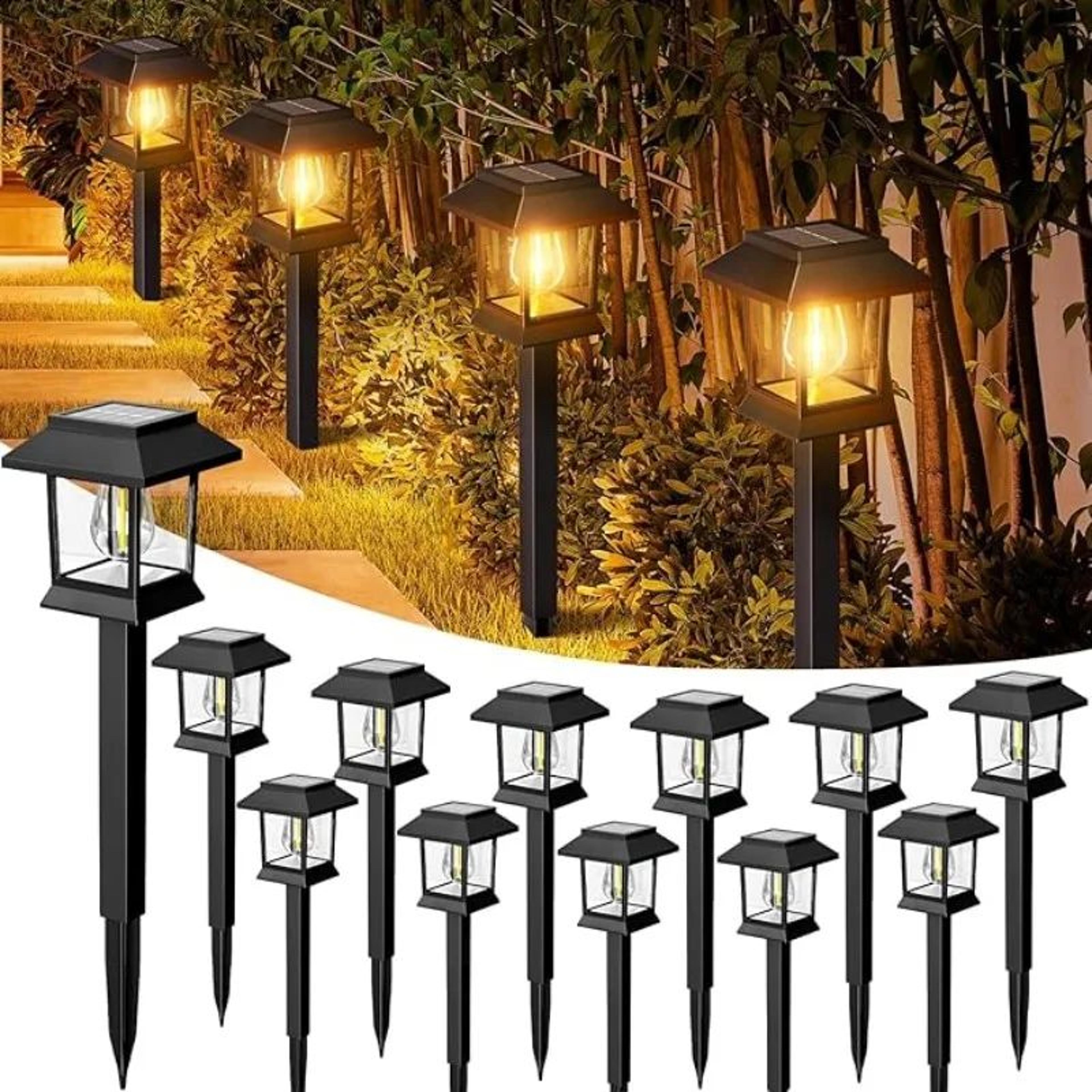 retro solar waterproof garden sign lights