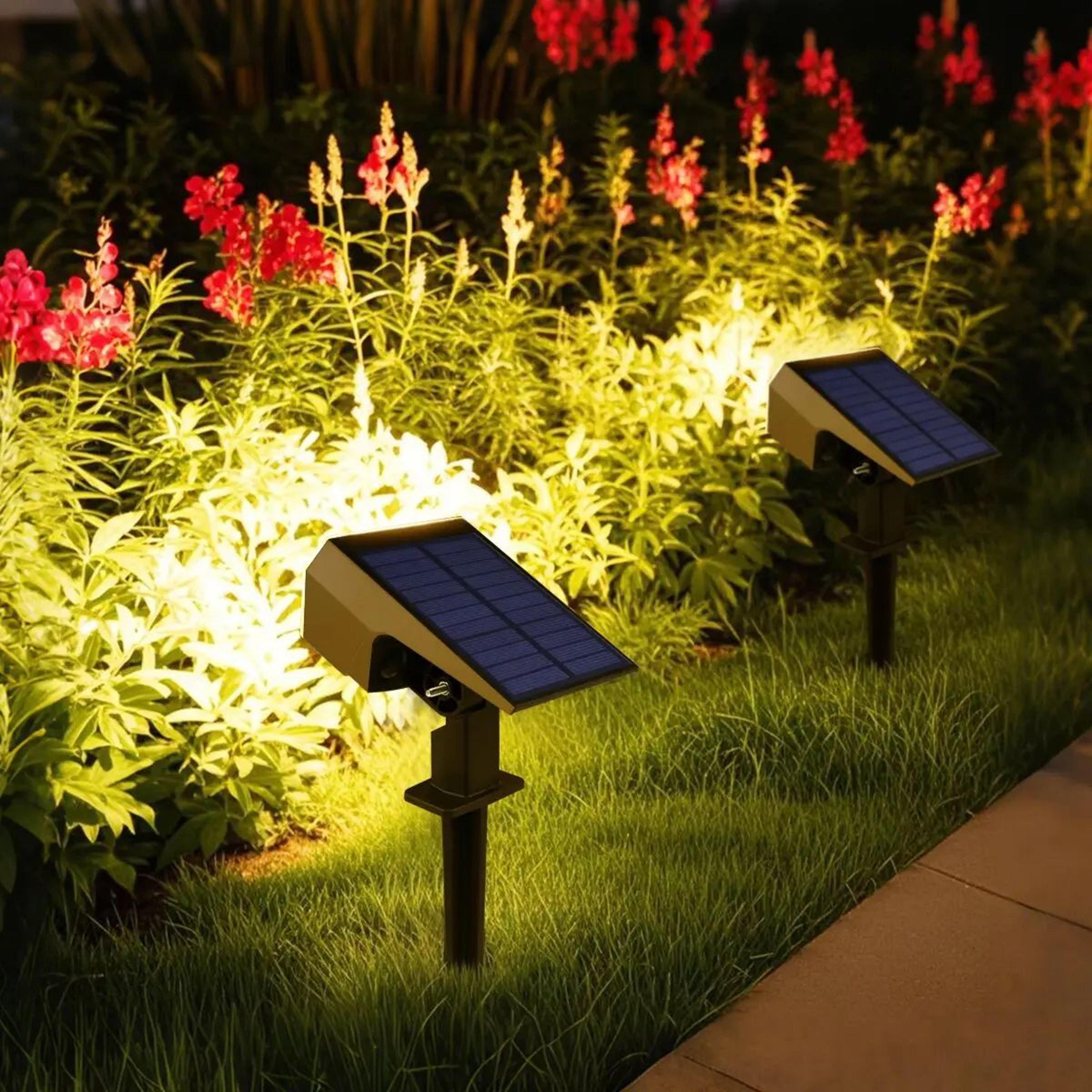 1200mah waterproof led solar garden spotlight