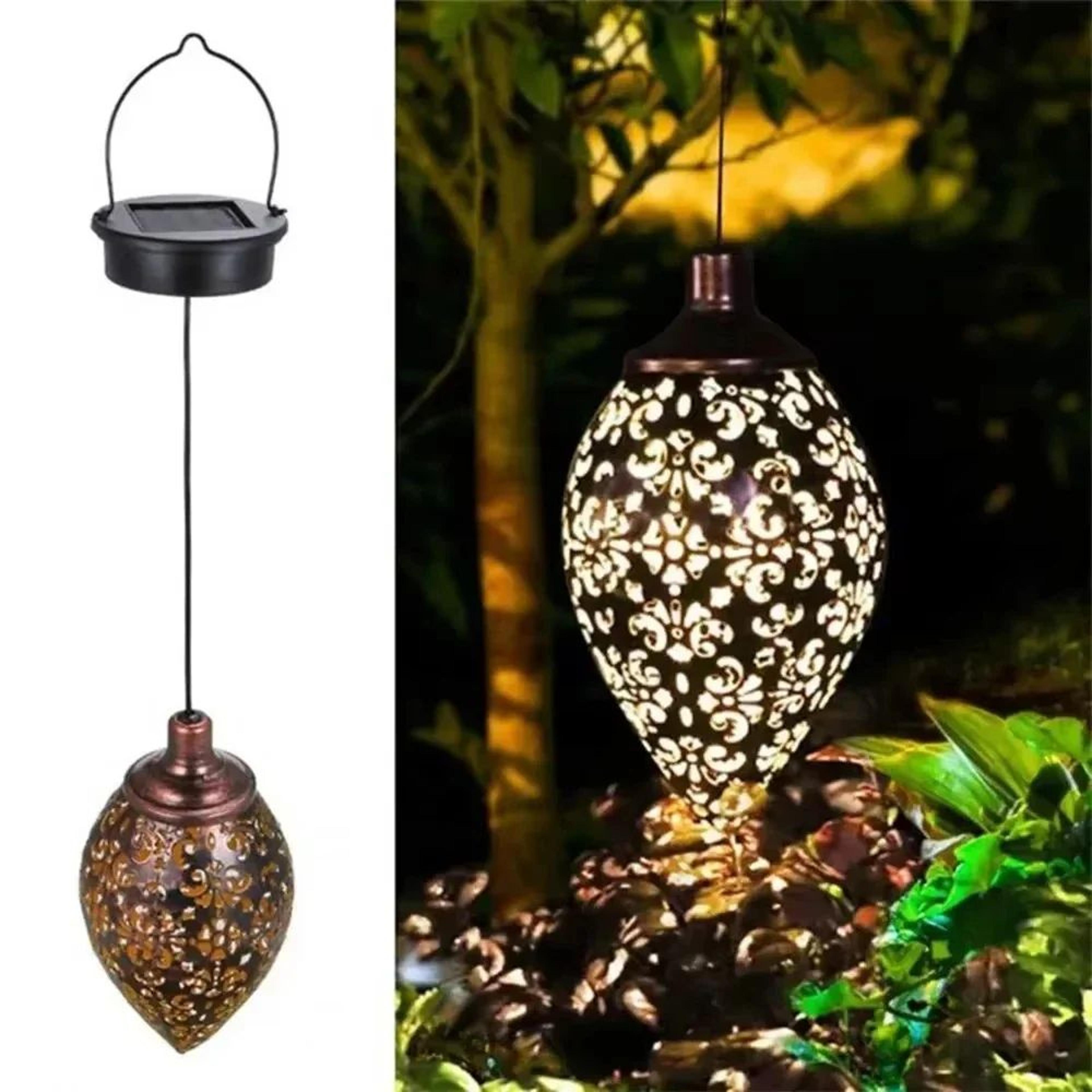 water drop solar projection garden light