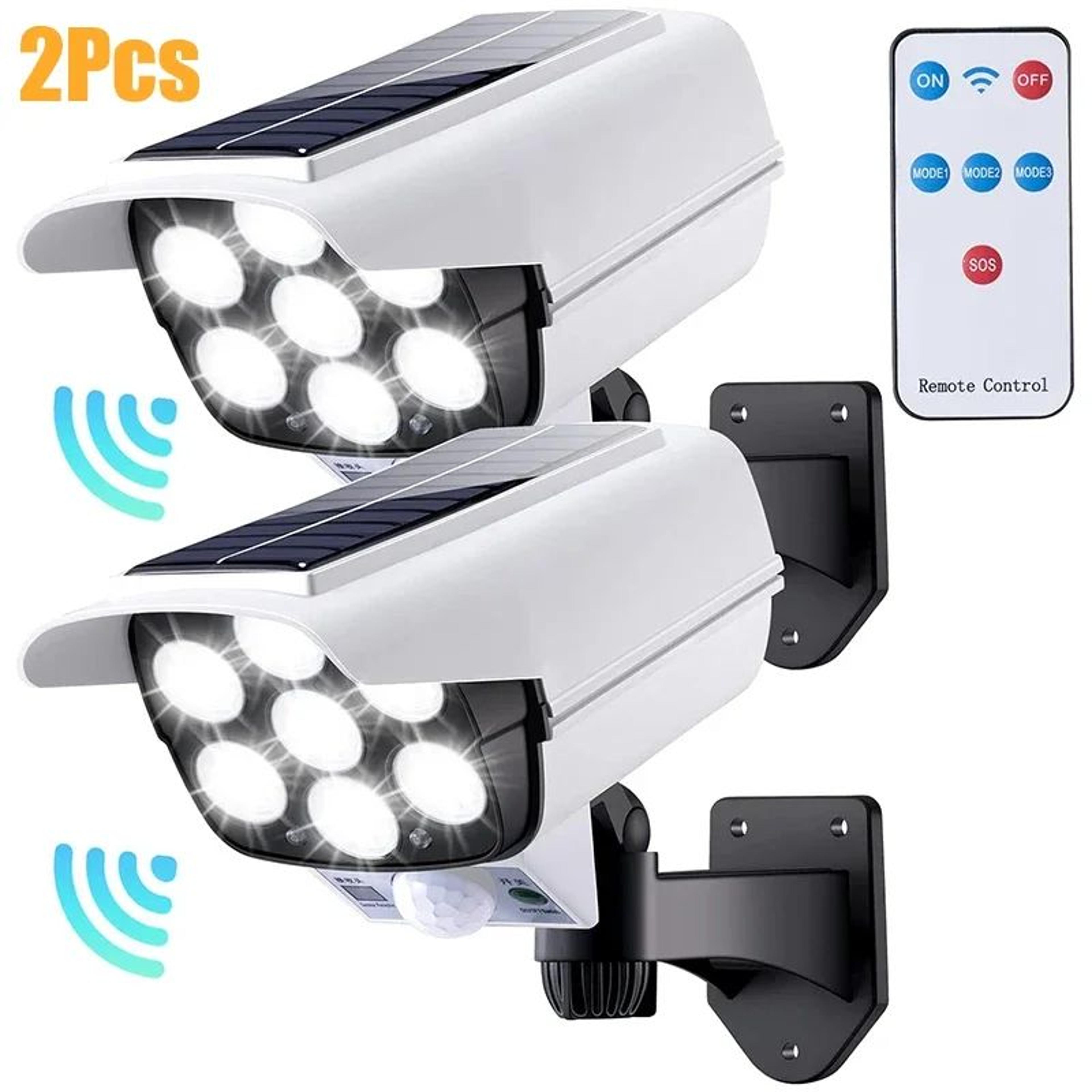 77 led solar motion sensor security light