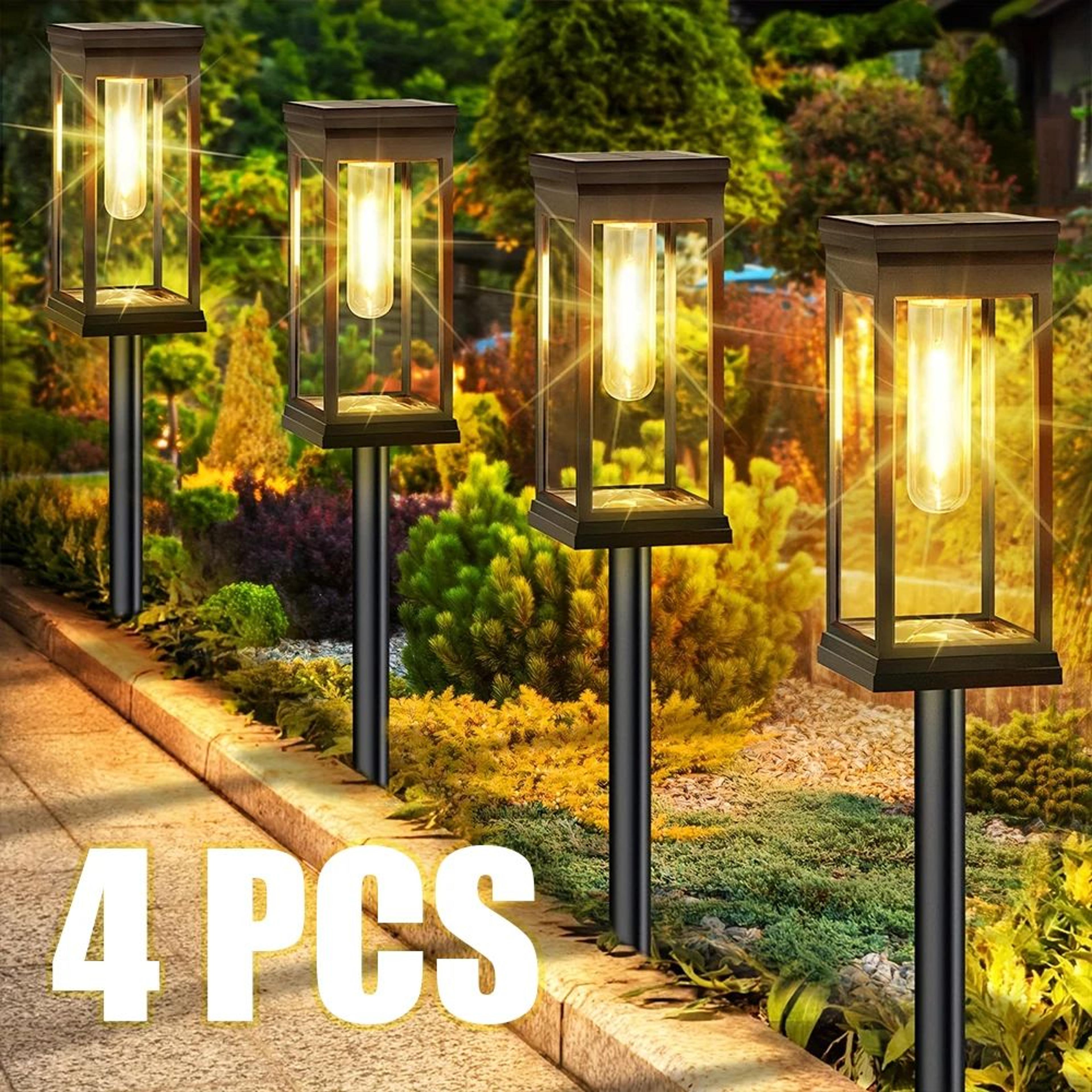 warmglow solar garden pathway lights