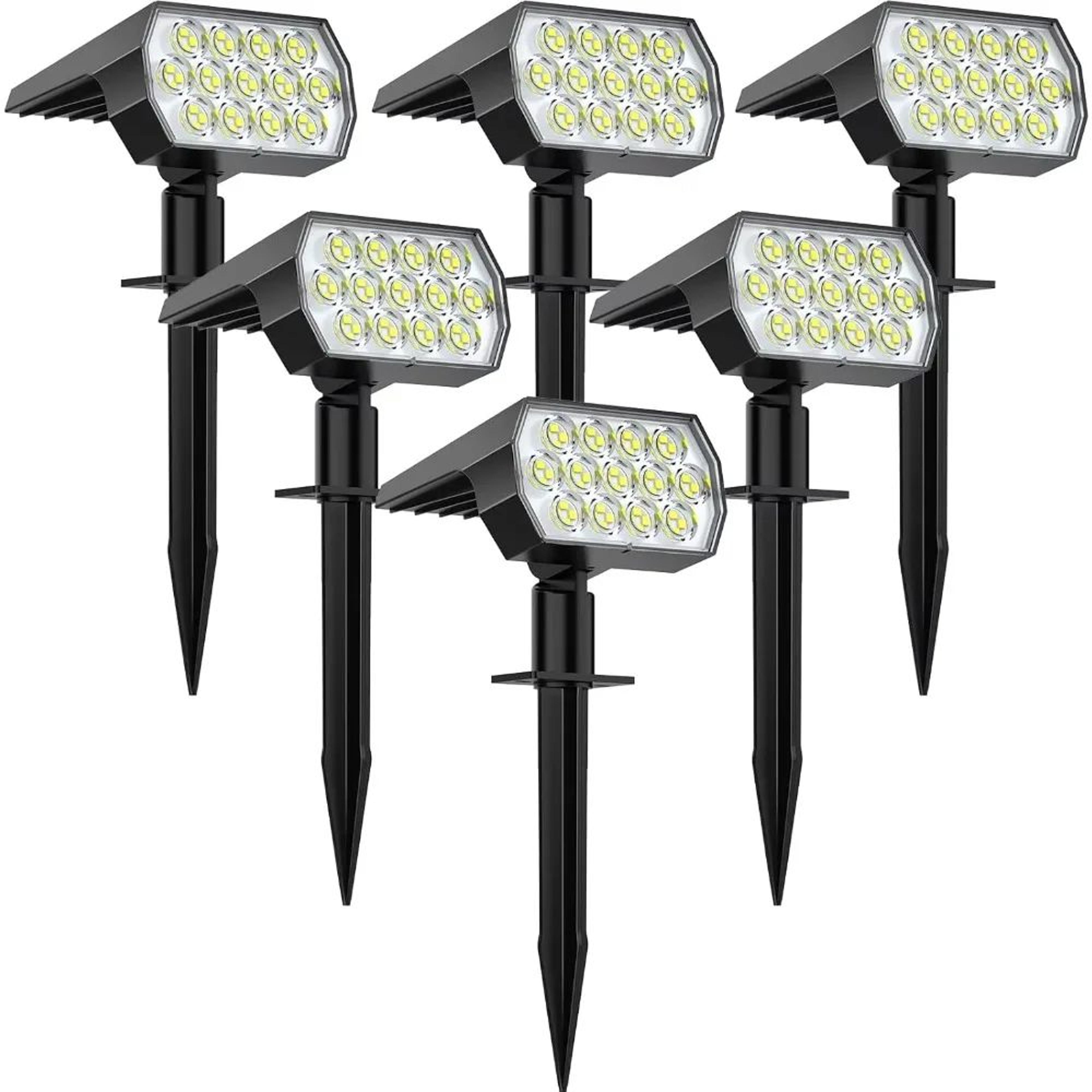 superbright 52 led solar landscape spotlights