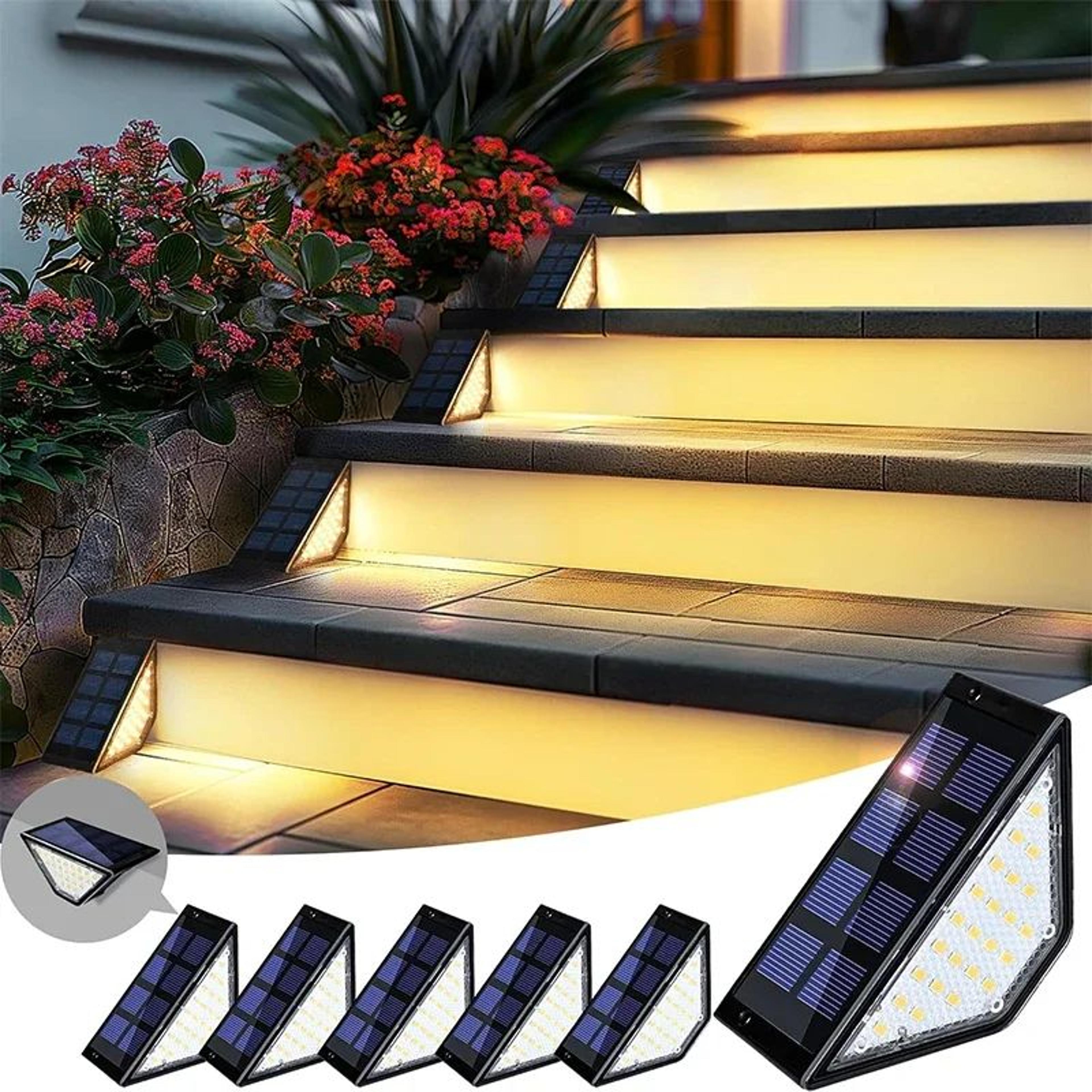solarglow waterproof deck step lights