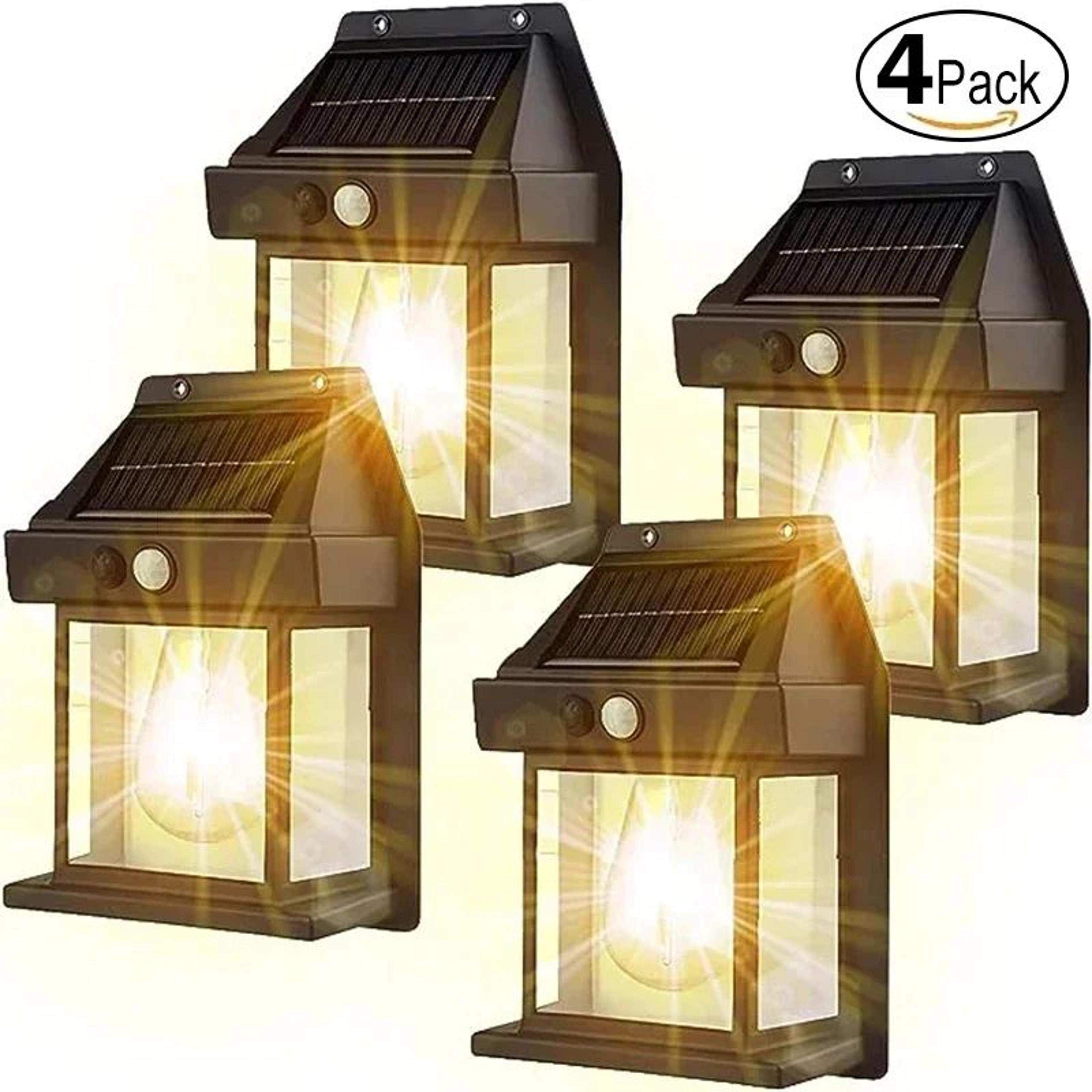 solar tungsten motion sensor wall lantern
