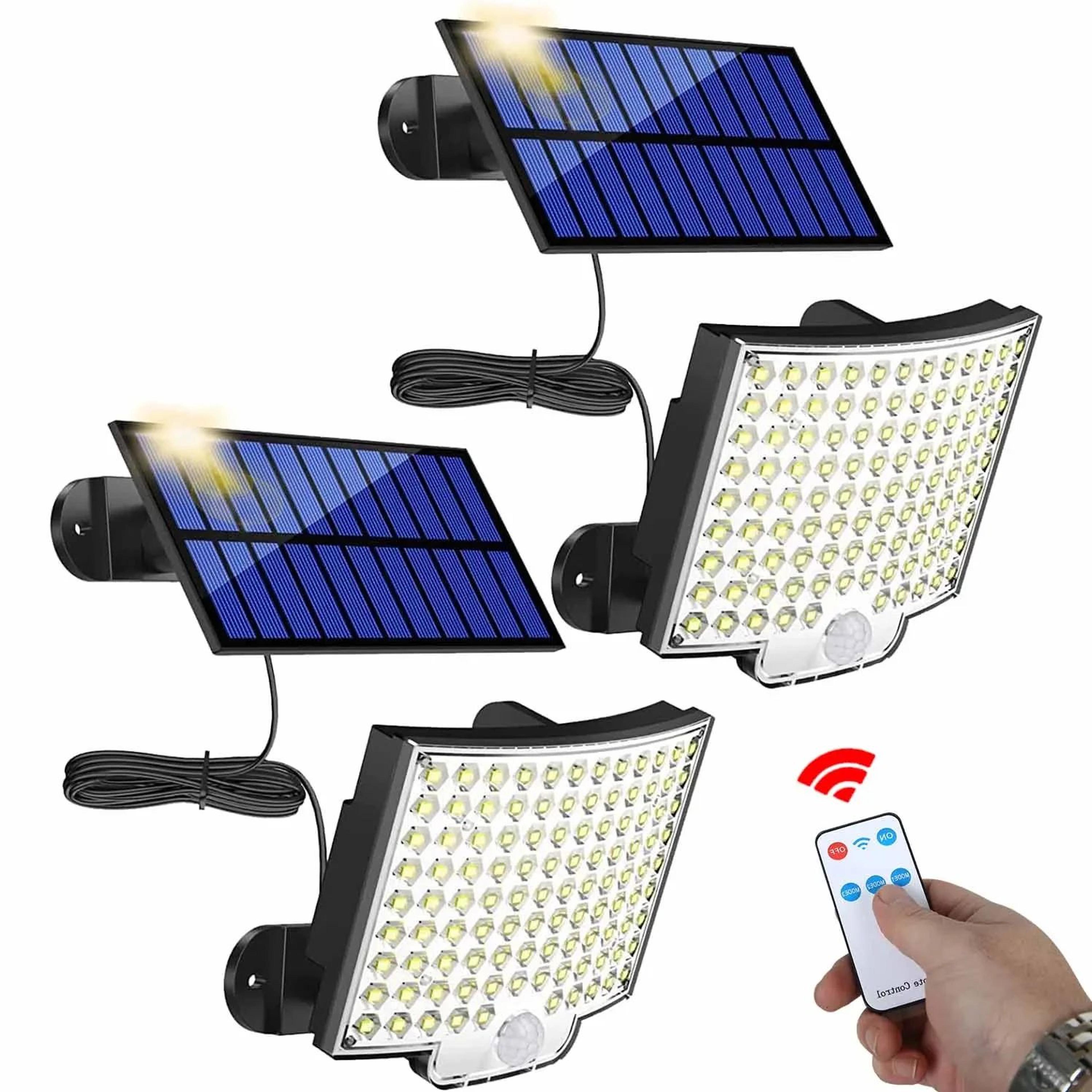 106 led solar motion sensor floodlight