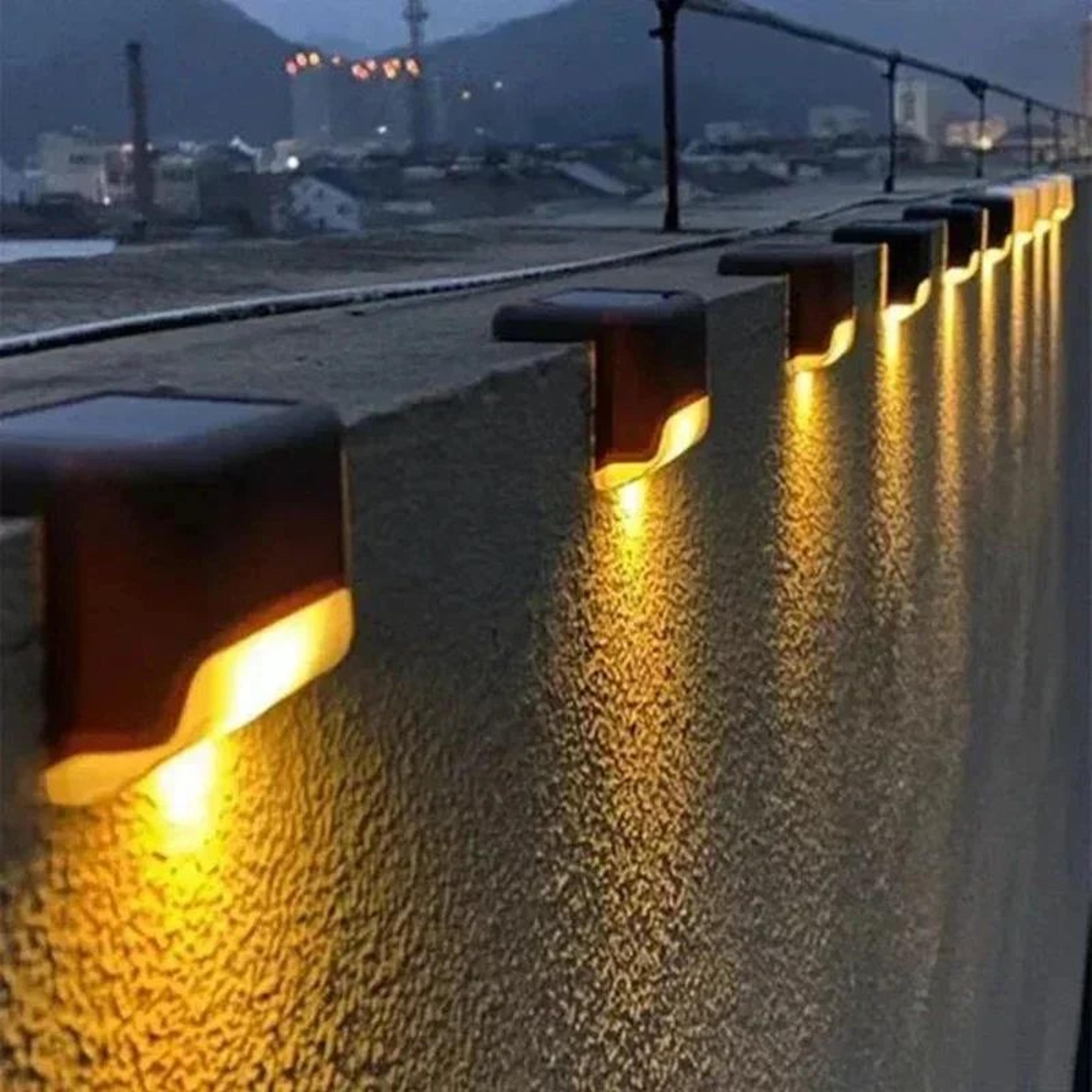 solar led step lights for deck and garden