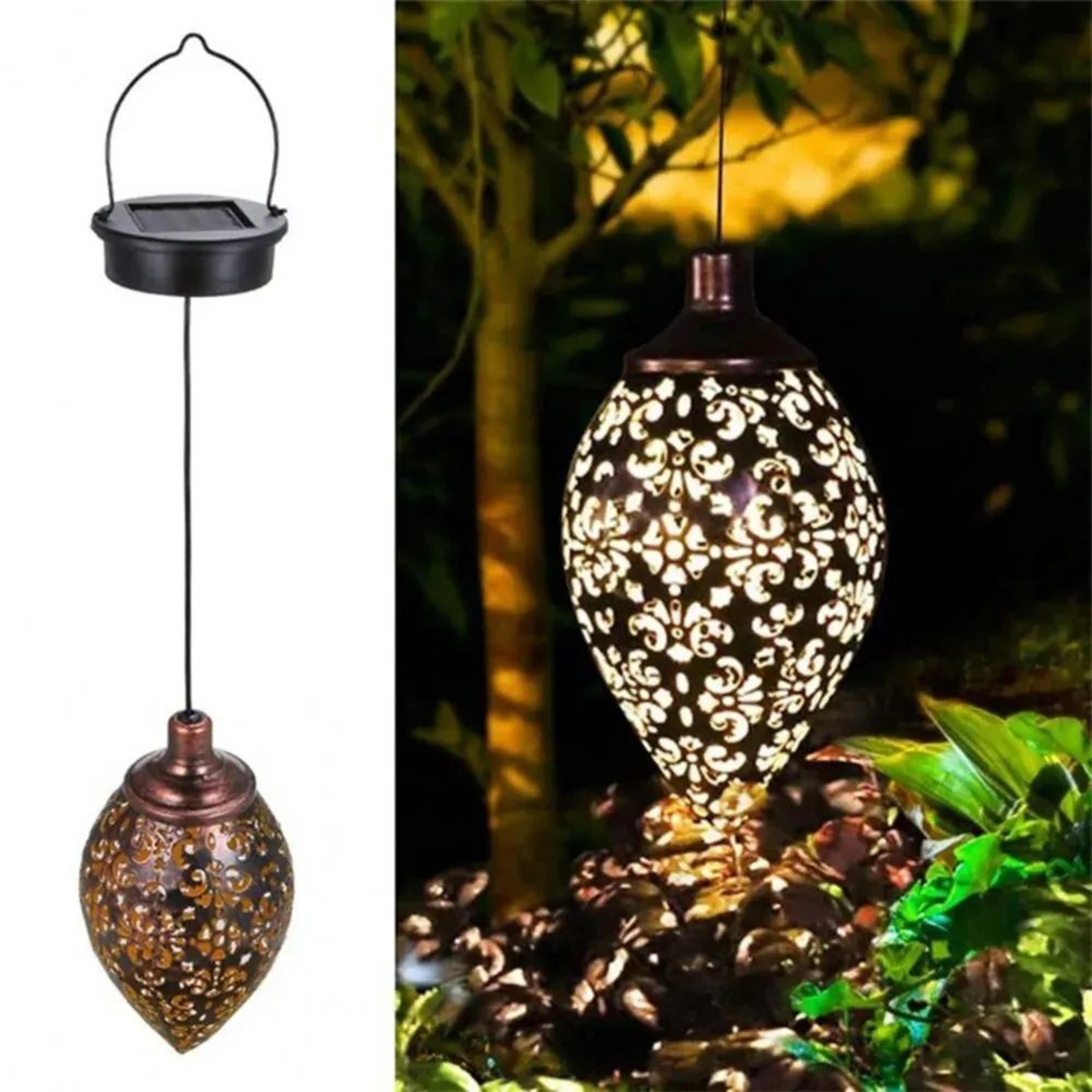 water drop waterproof hollowed-out solar projection garden light