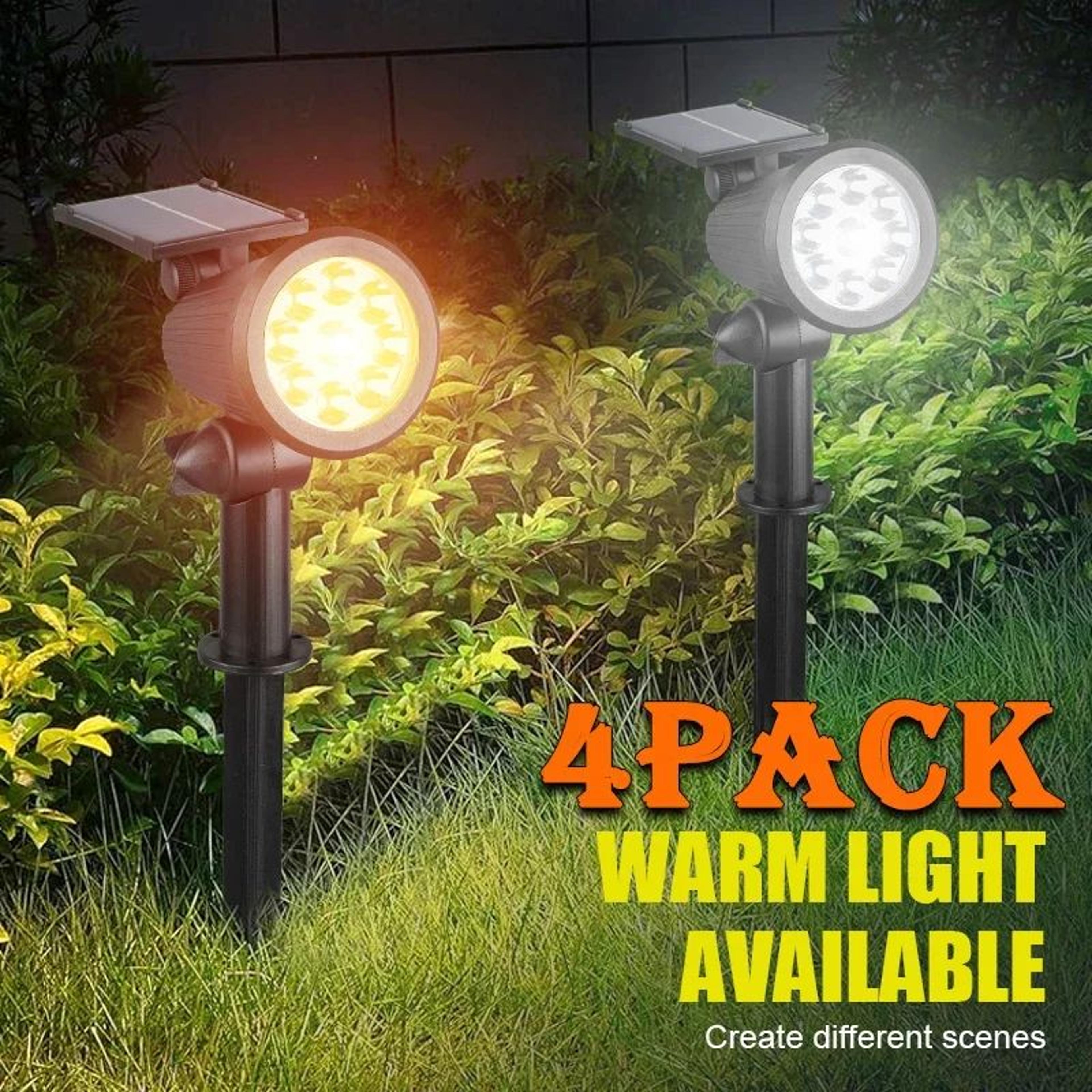 adjustable 9led solar landscape spotlights