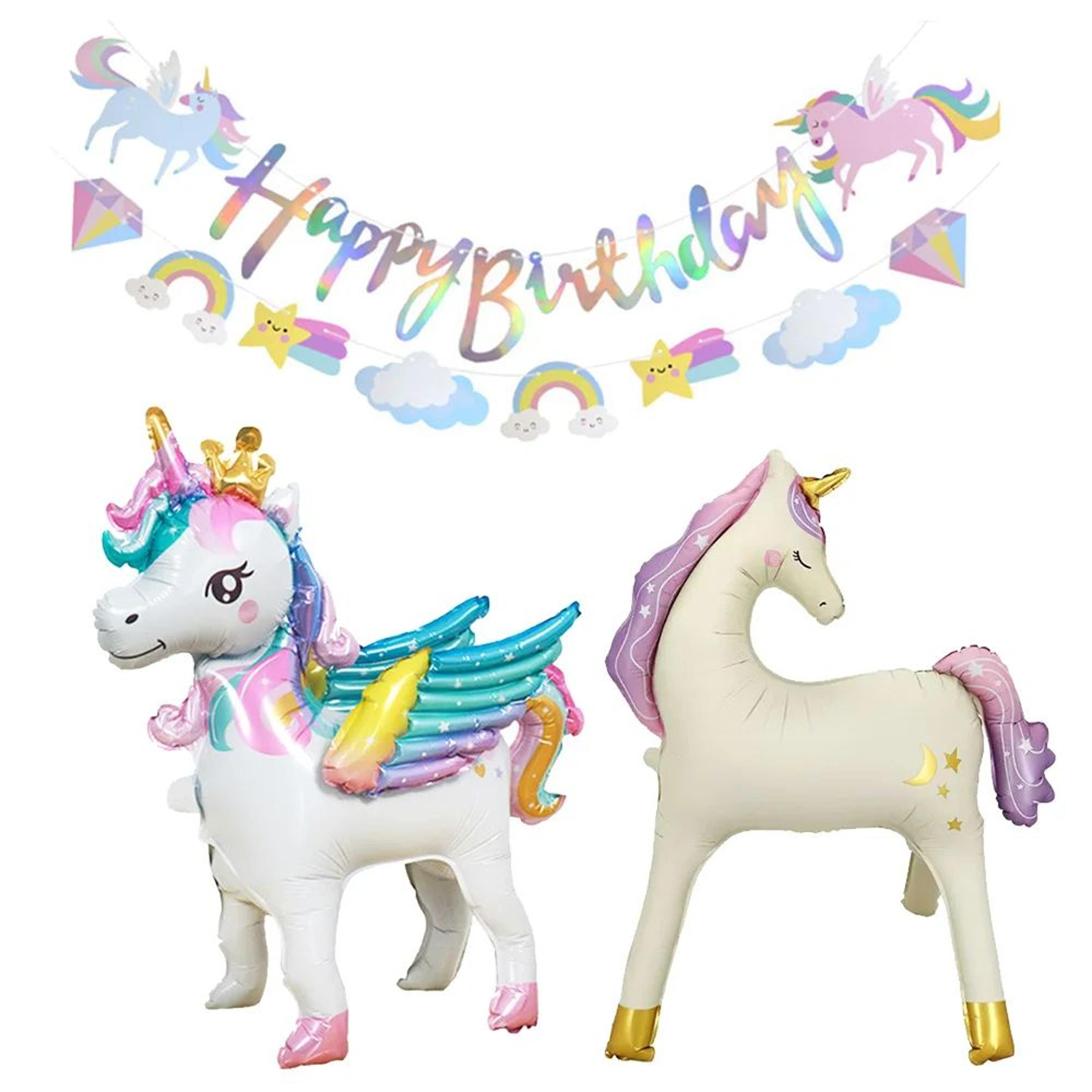 magical unicorn party decoration set