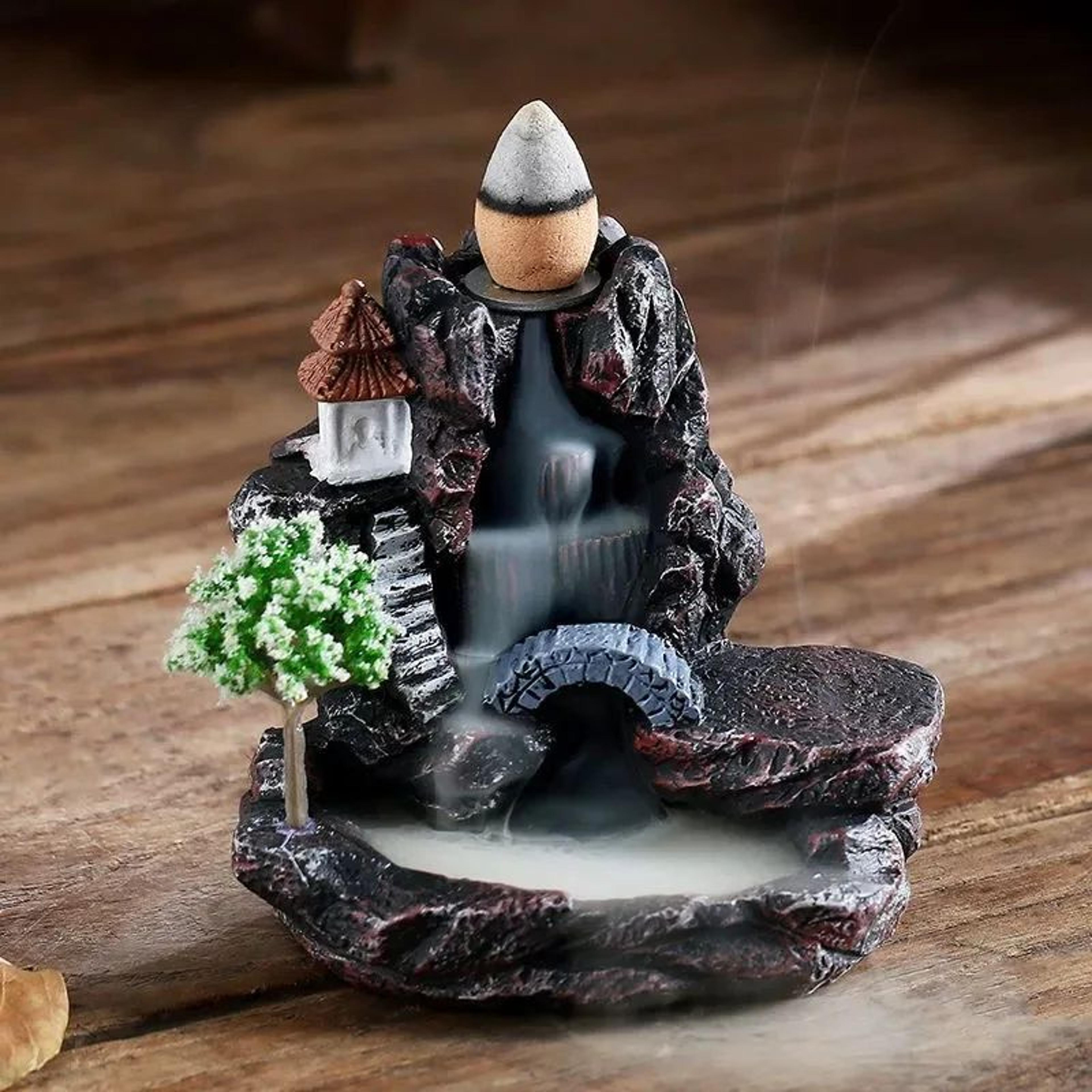 waterfall backflow incense burner holder